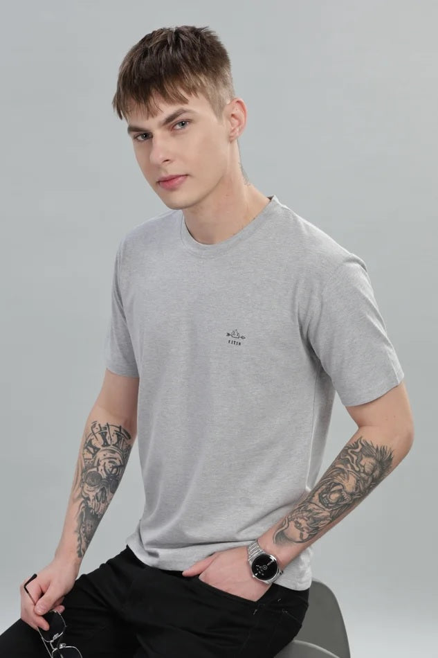 Grey – 100% Cotton tee