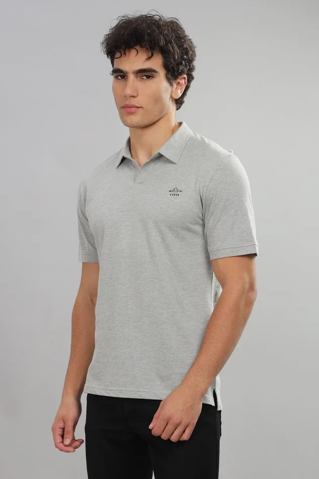 No-Button Grey – Pure cotton