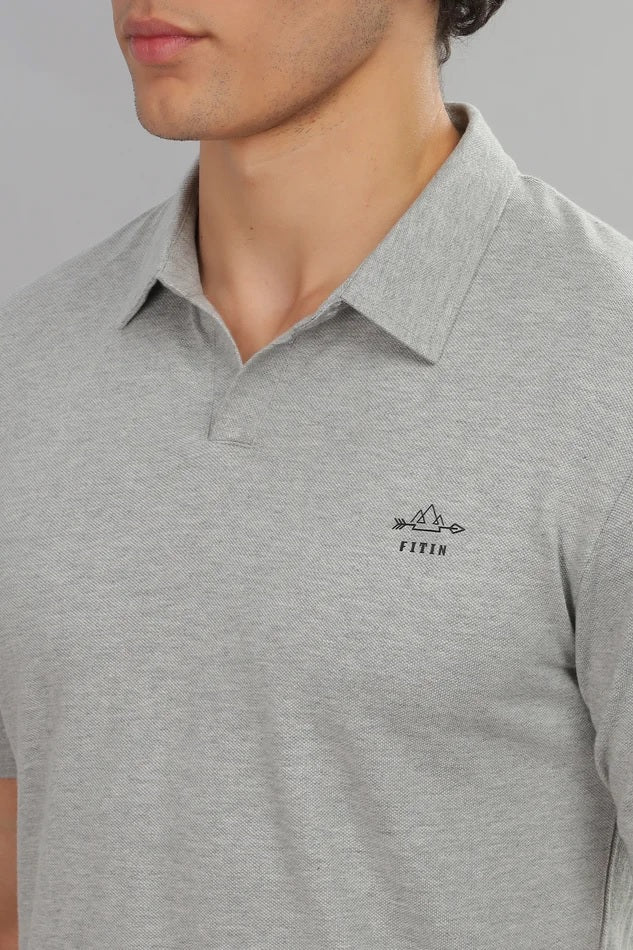 No-Button Grey – Pure cotton