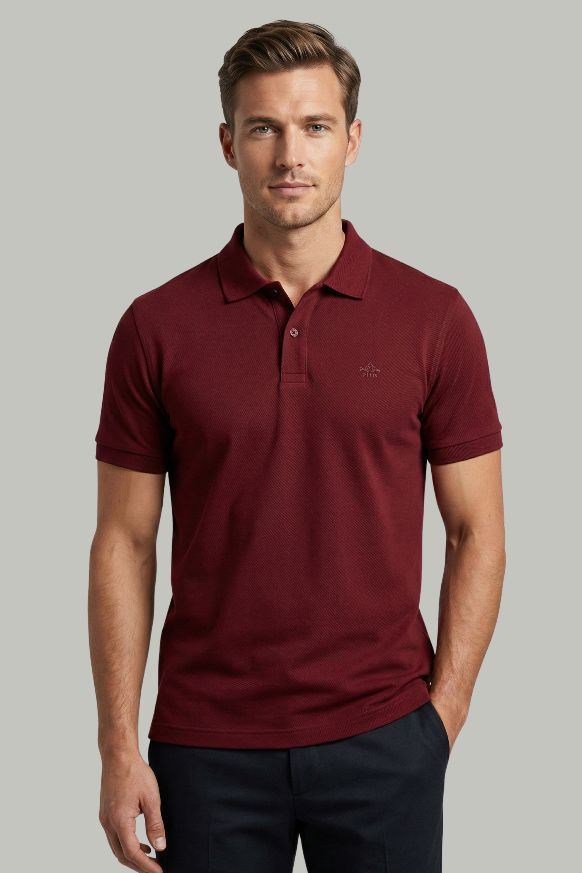 Maroon Daily Wear Polo T-Shirt