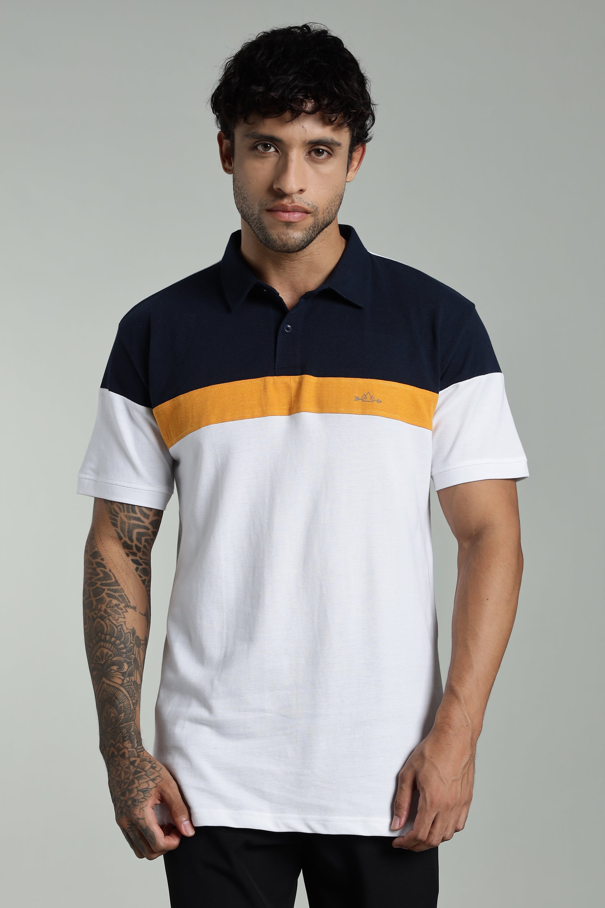 CS White-Cotton Polo T-Shirt