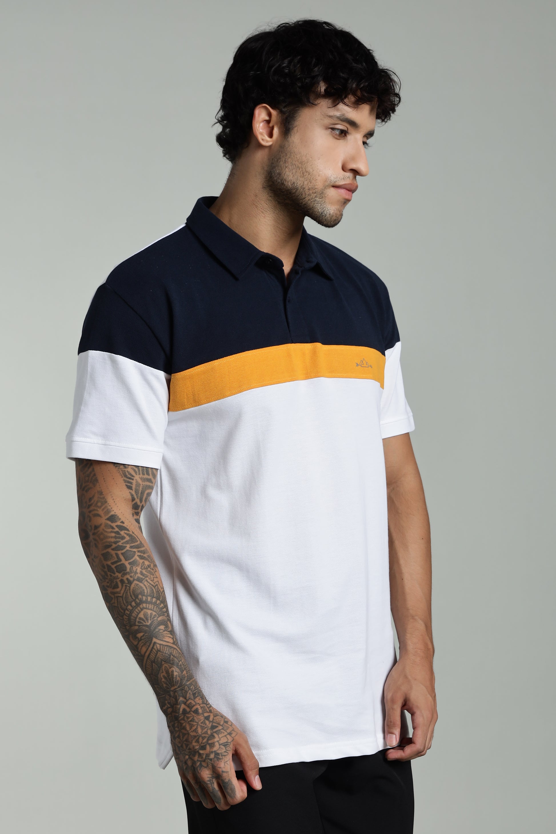 CS White-Cotton Polo T-Shirt