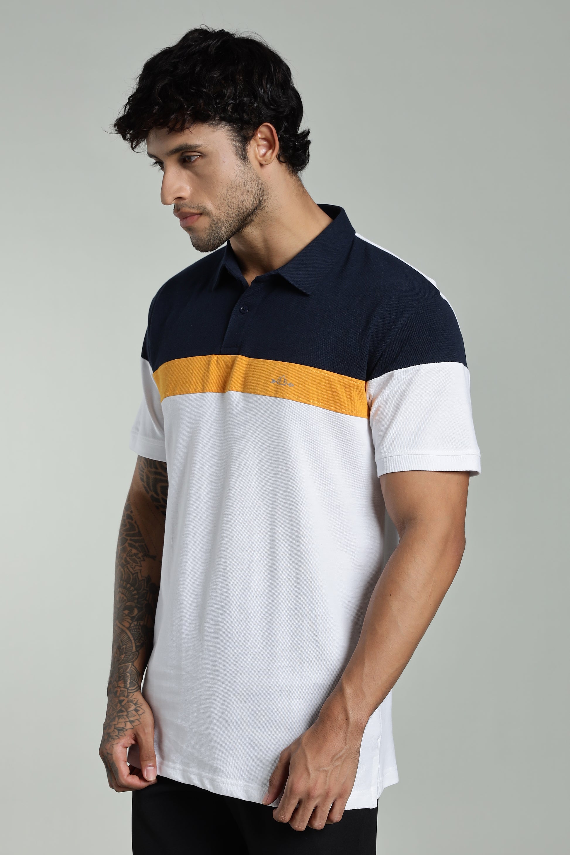 CS White-Cotton Polo T-Shirt