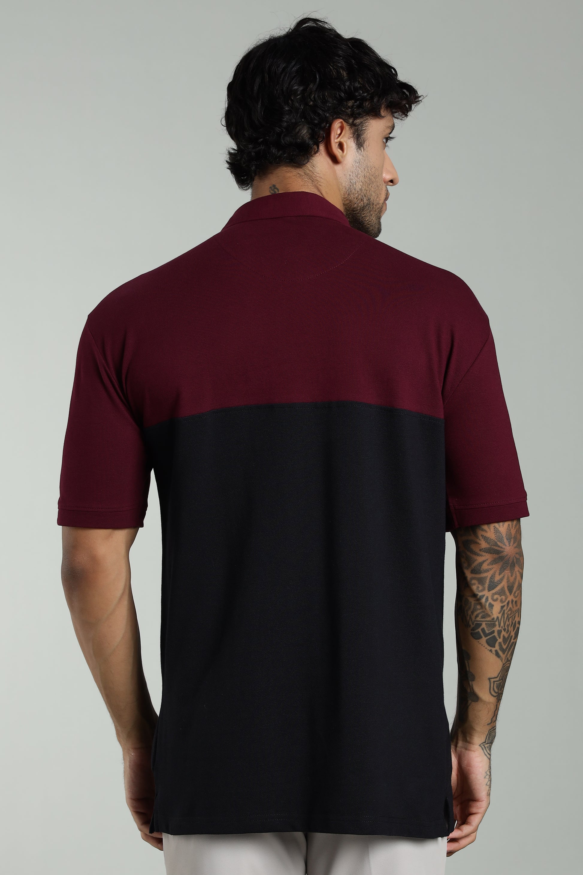 Manlymaroon Cotton Polo T-Shirt