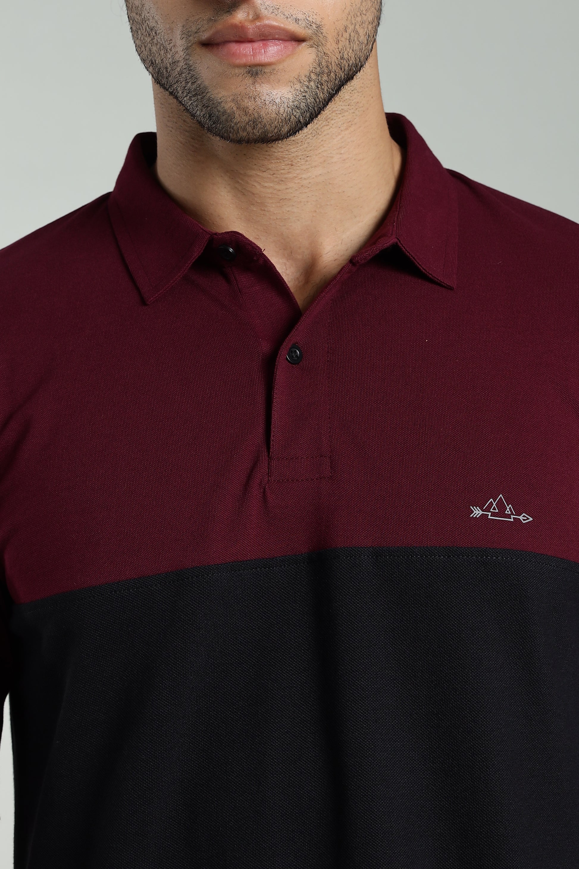 Manlymaroon Cotton Polo T-Shirt