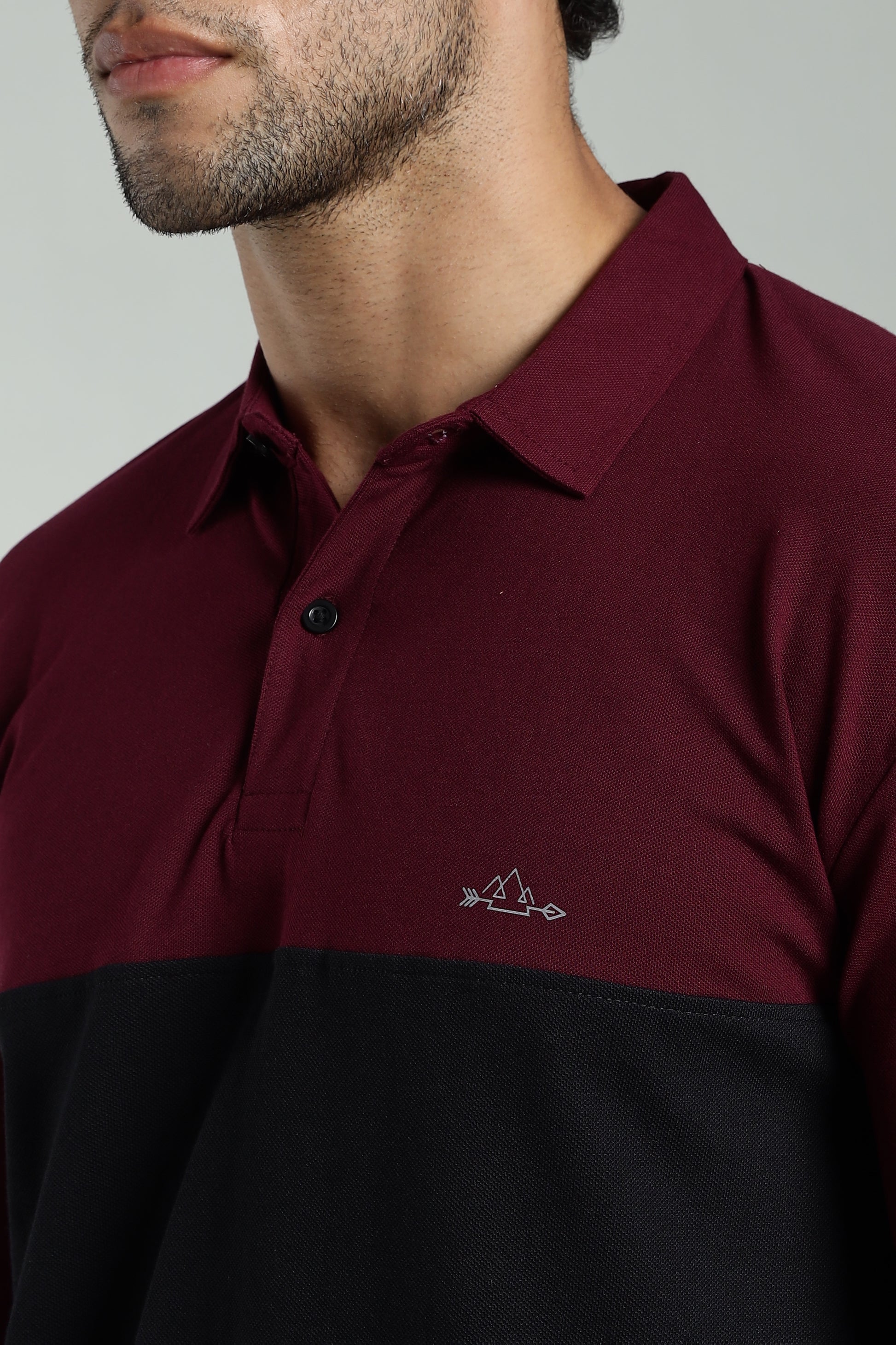 Manlymaroon Cotton Polo T-Shirt