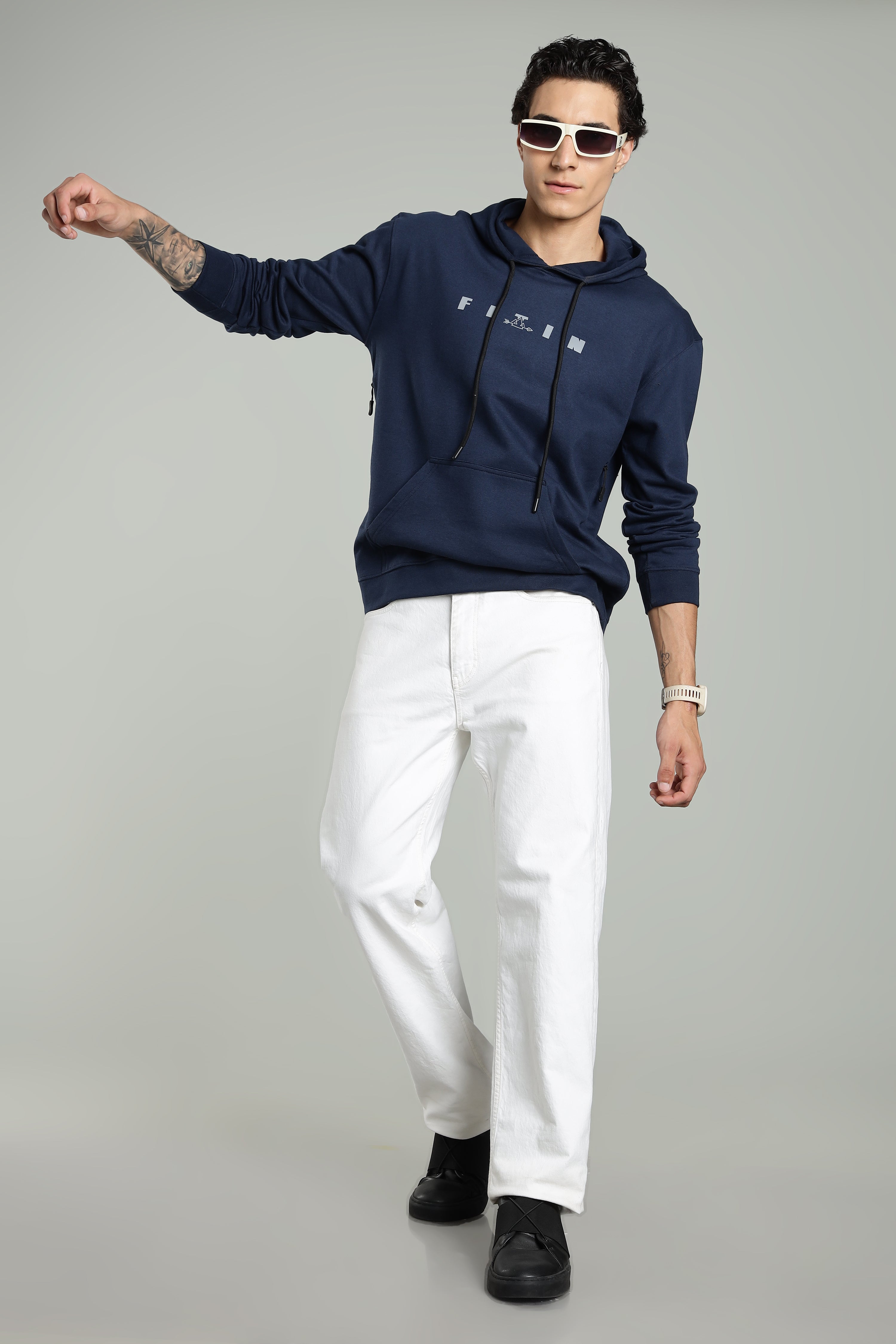 Navy Men’s All-Season Vent Zip Hoodie