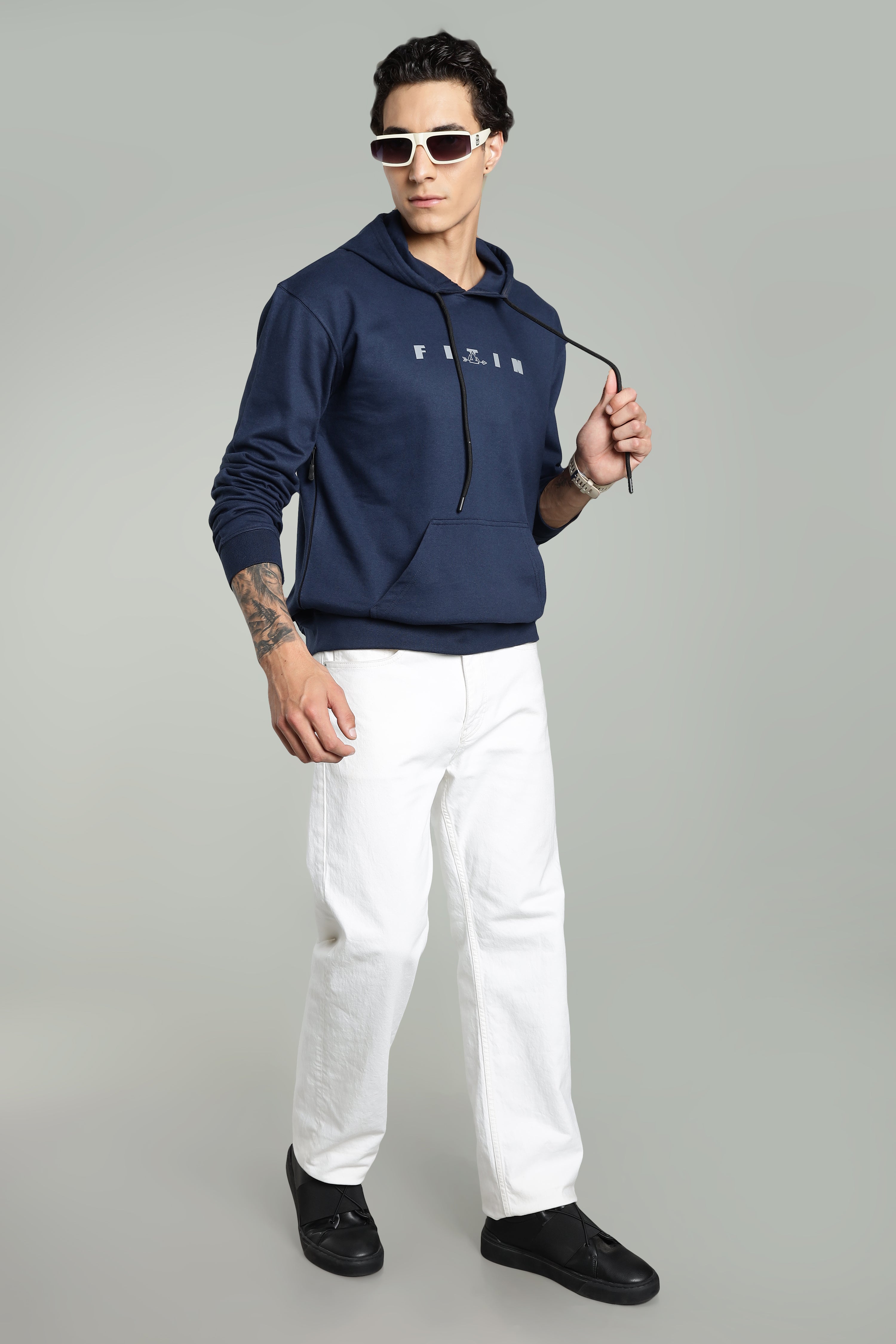 Navy Men’s All-Season Vent Zip Hoodie