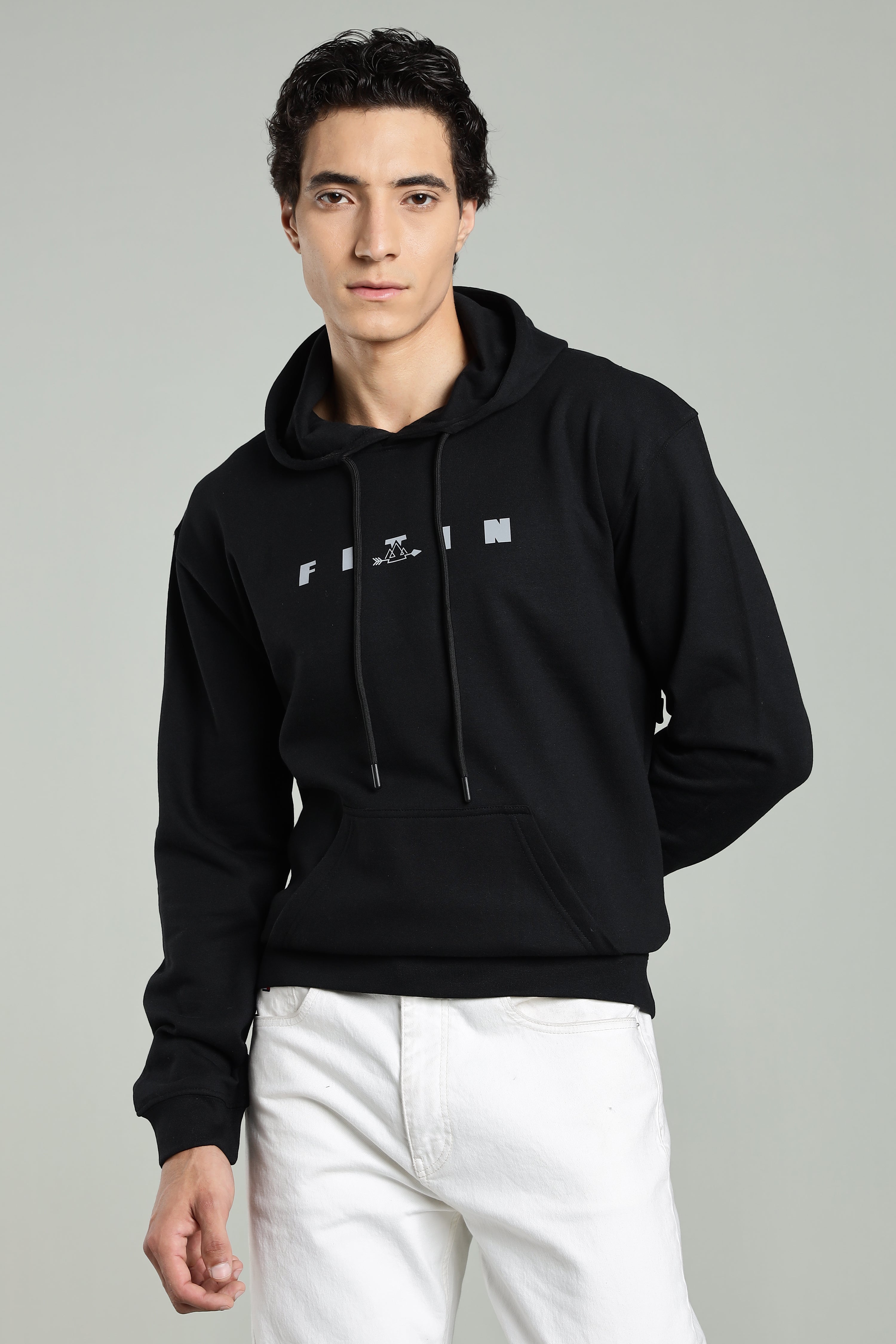 Black Men’s All-Season Vent Zip Hoodie