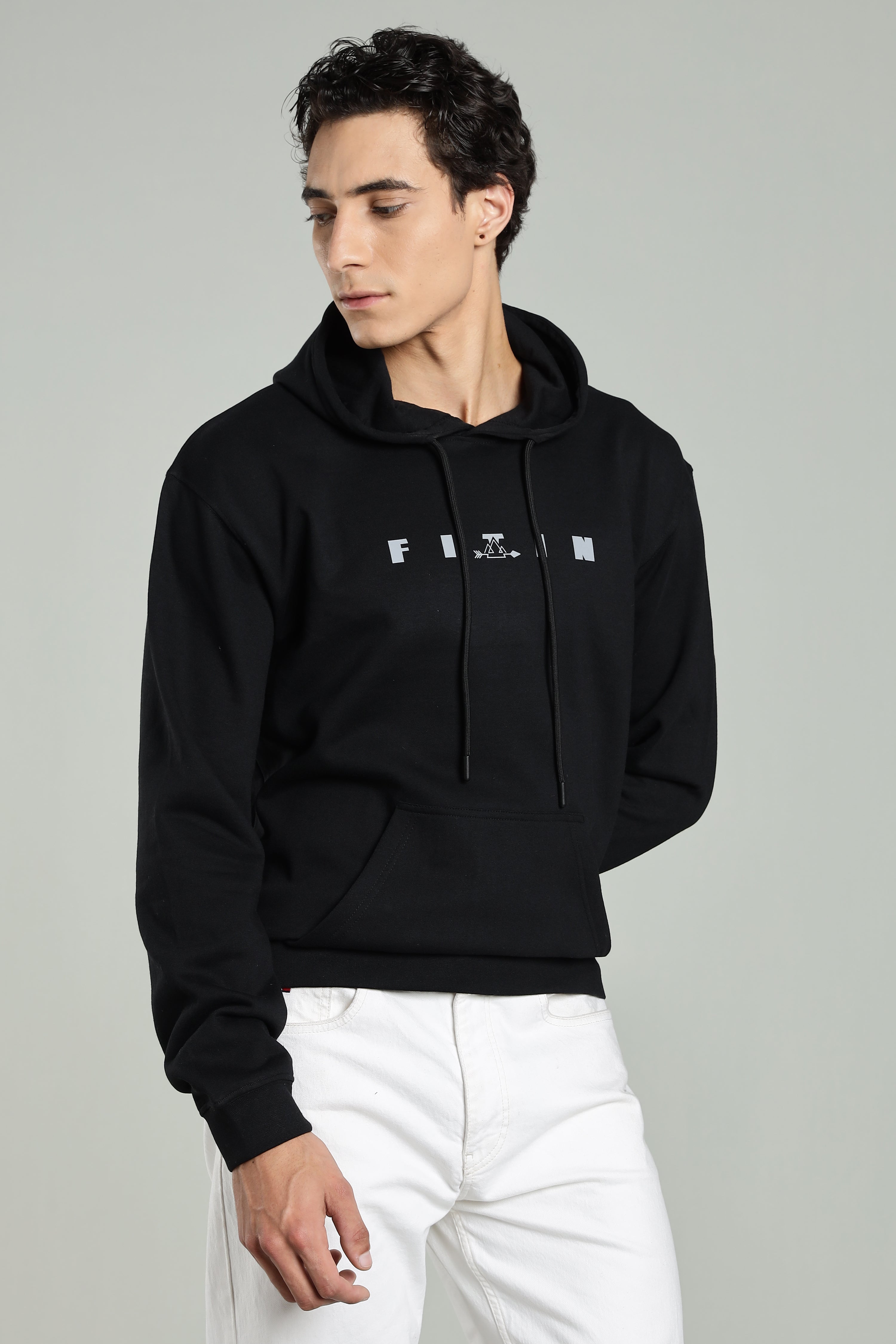 Black Men’s All-Season Vent Zip Hoodie