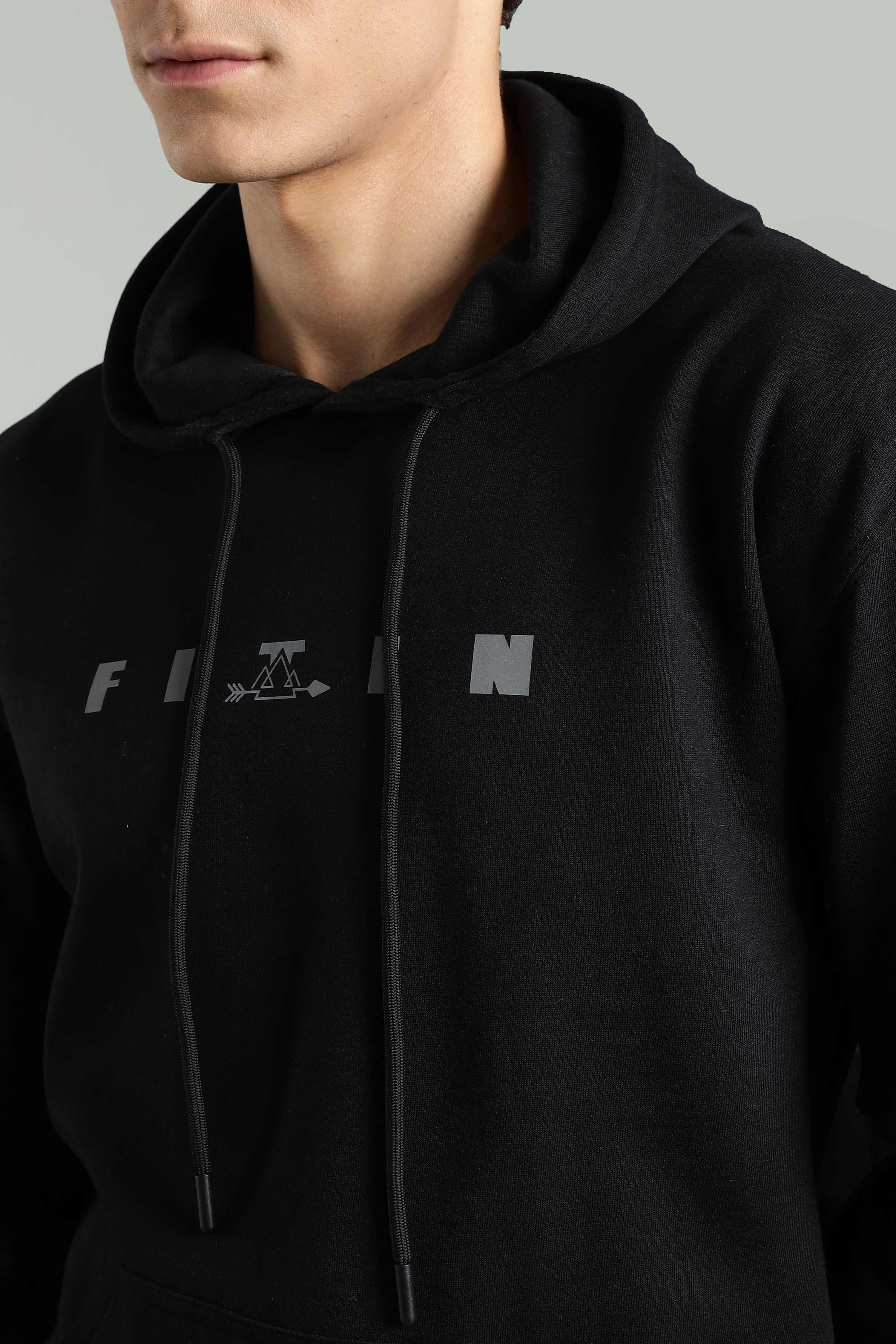 Black Men’s All-Season Vent Zip Hoodie