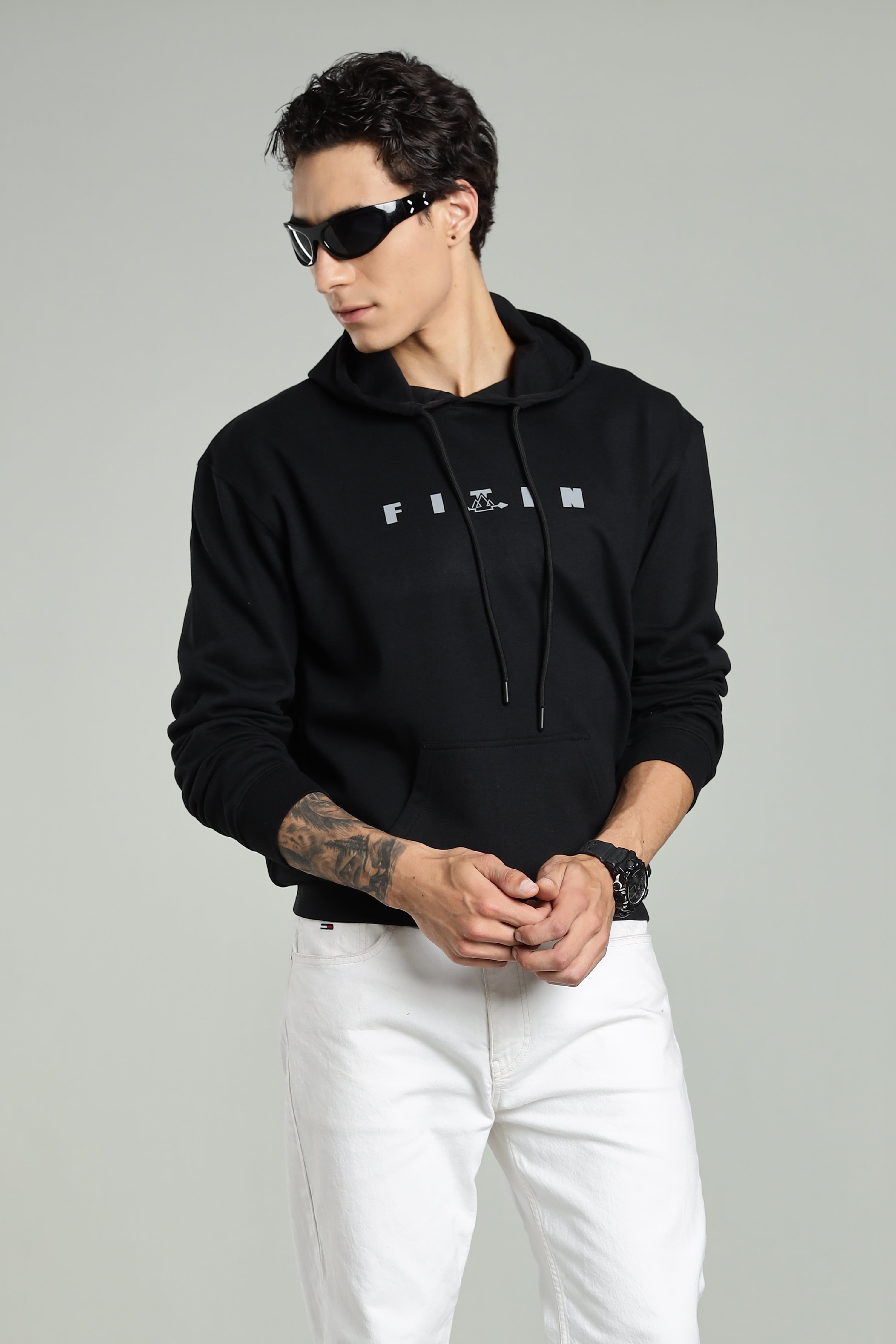 Black Men’s All-Season Vent Zip Hoodie