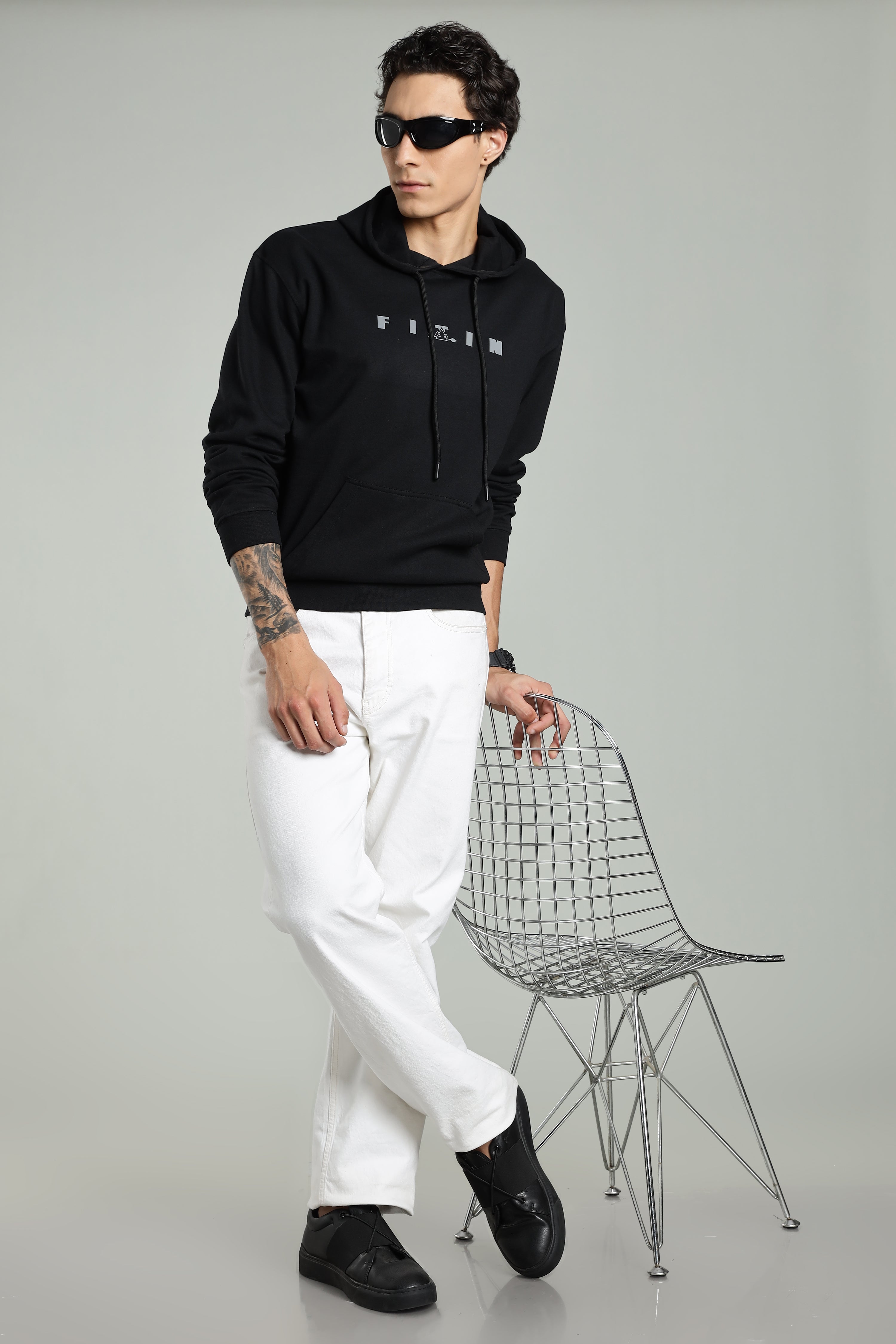 Black Men’s All-Season Vent Zip Hoodie
