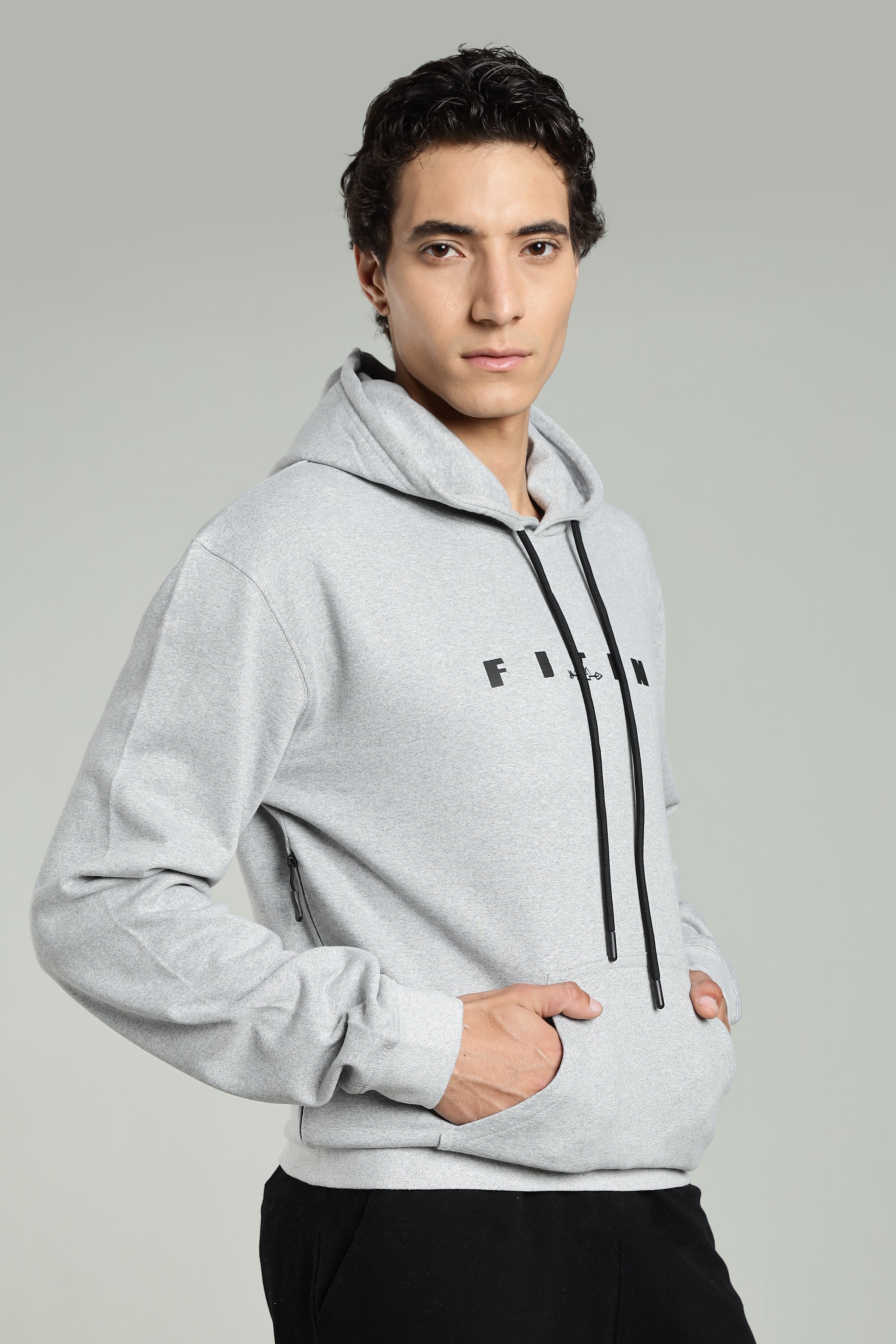 Grey Men’s All-Season Vent Zip Hoodie