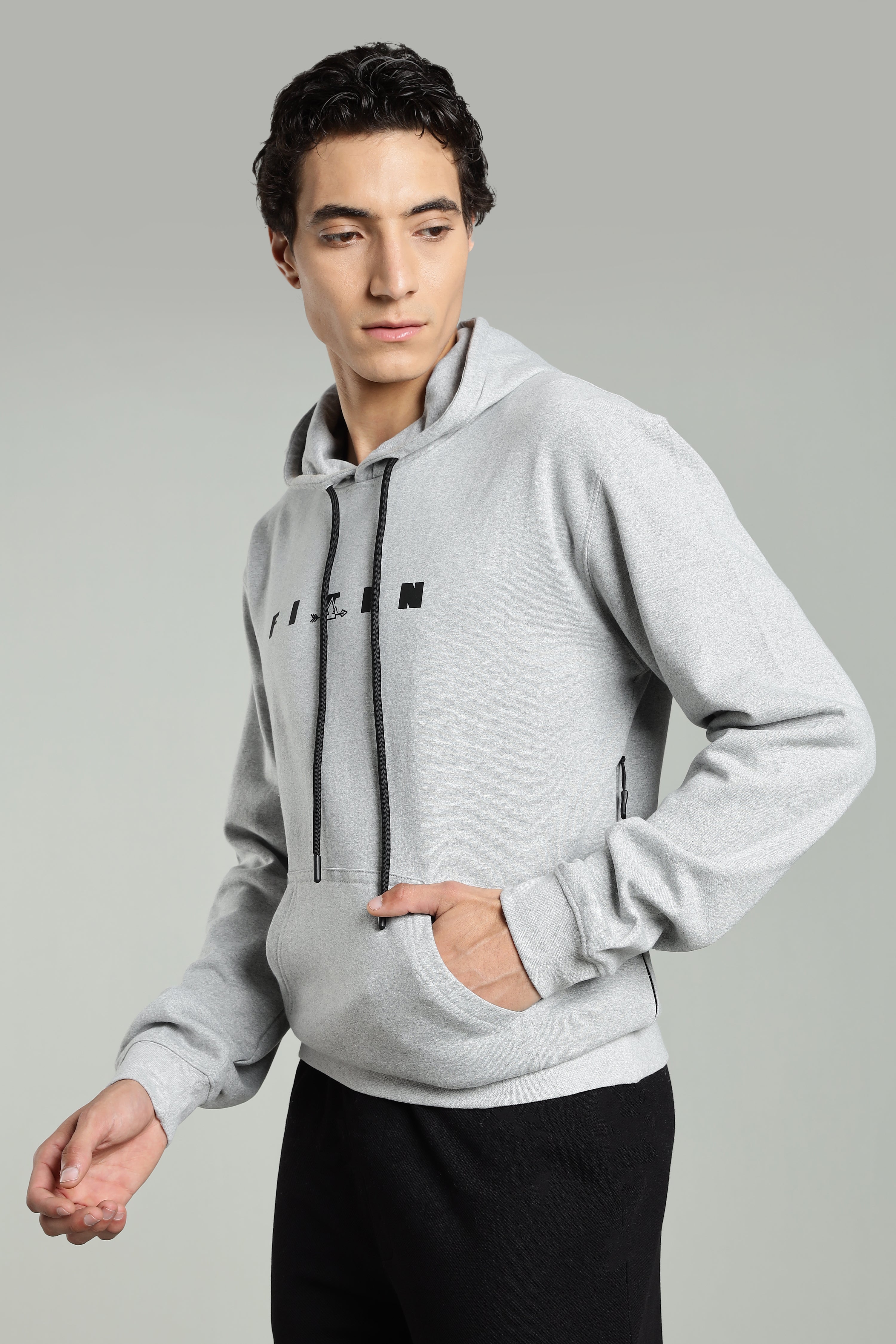 Grey Men’s All-Season Vent Zip Hoodie
