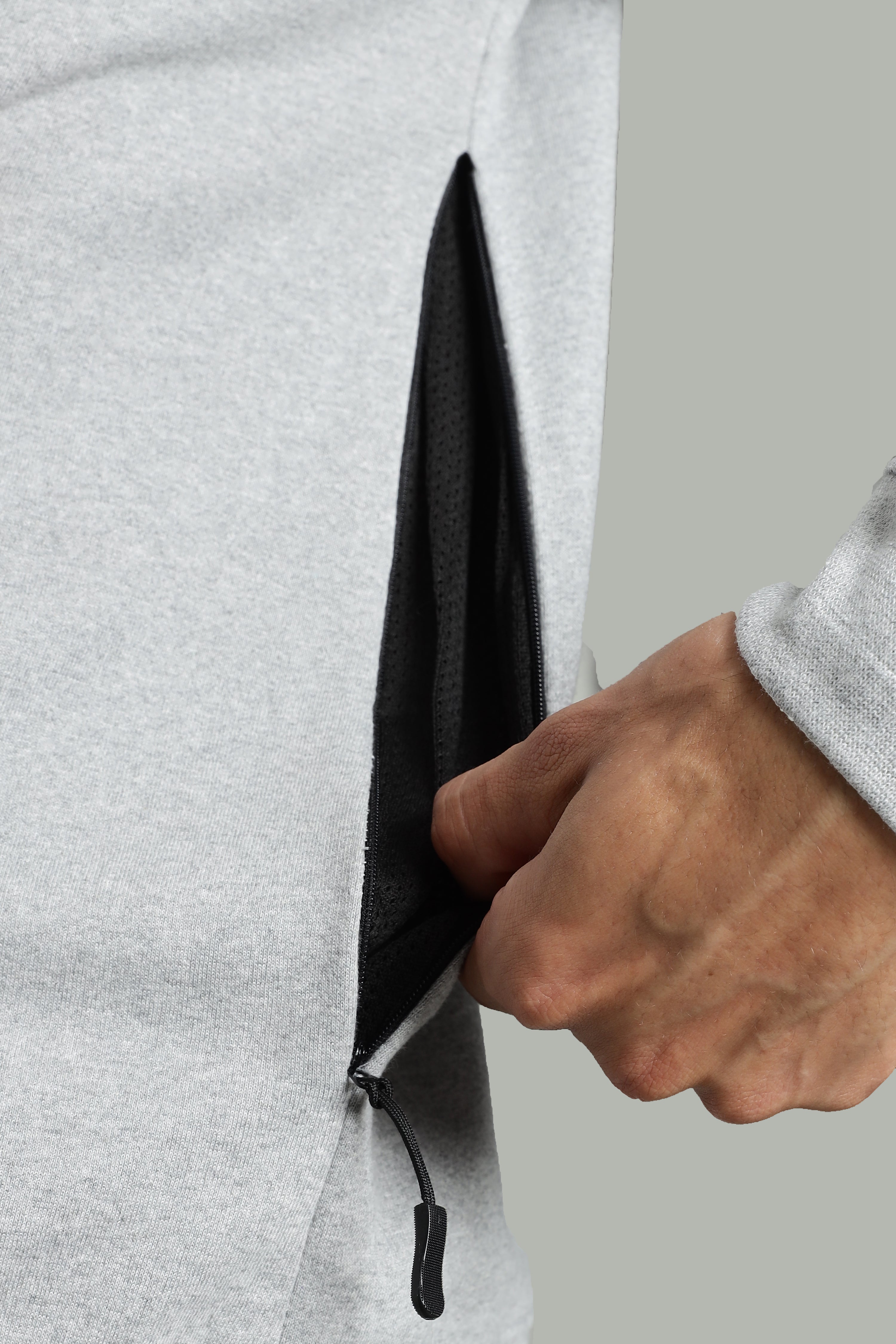 Grey Men’s All-Season Vent Zip Hoodie