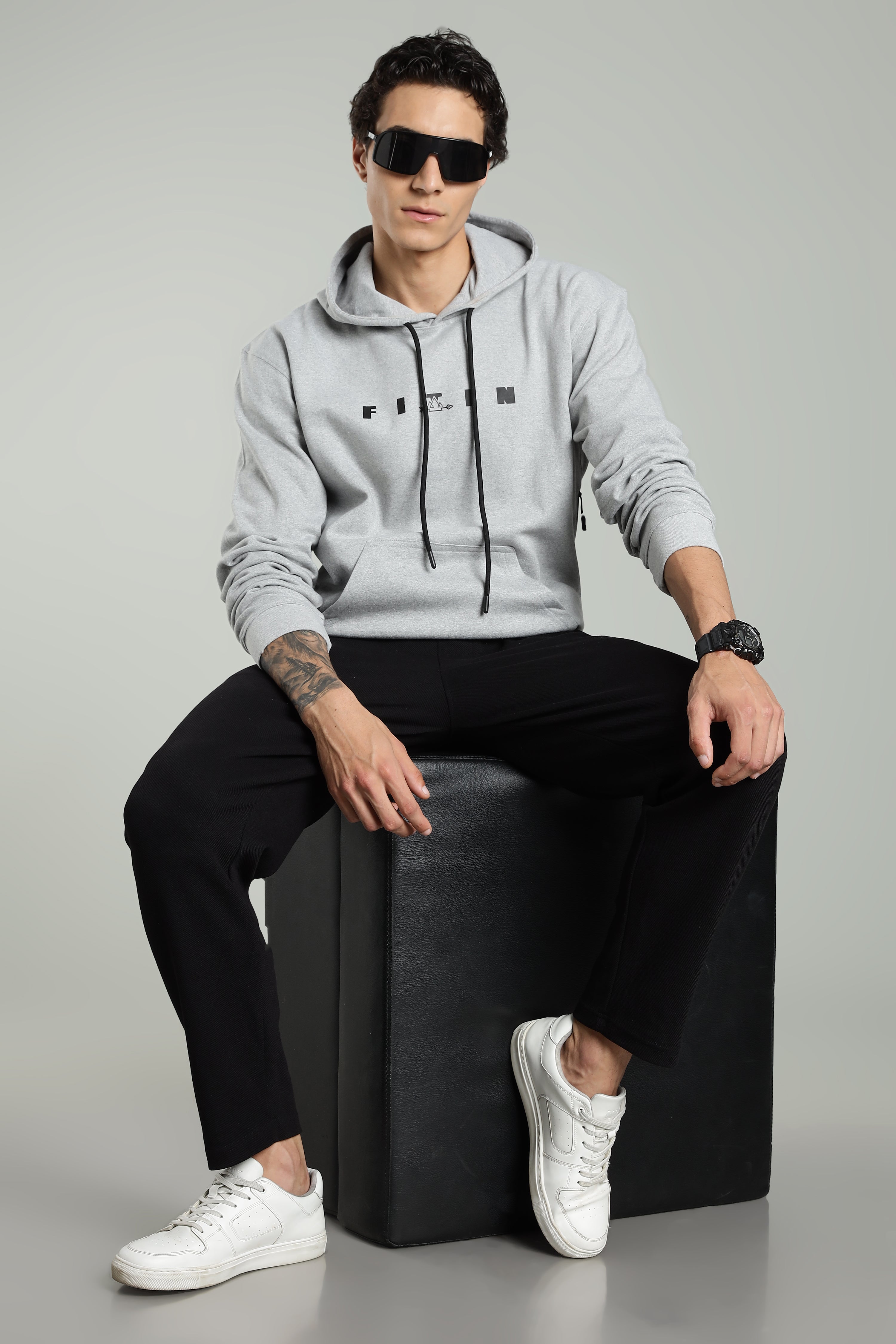 Grey Men’s All-Season Vent Zip Hoodie