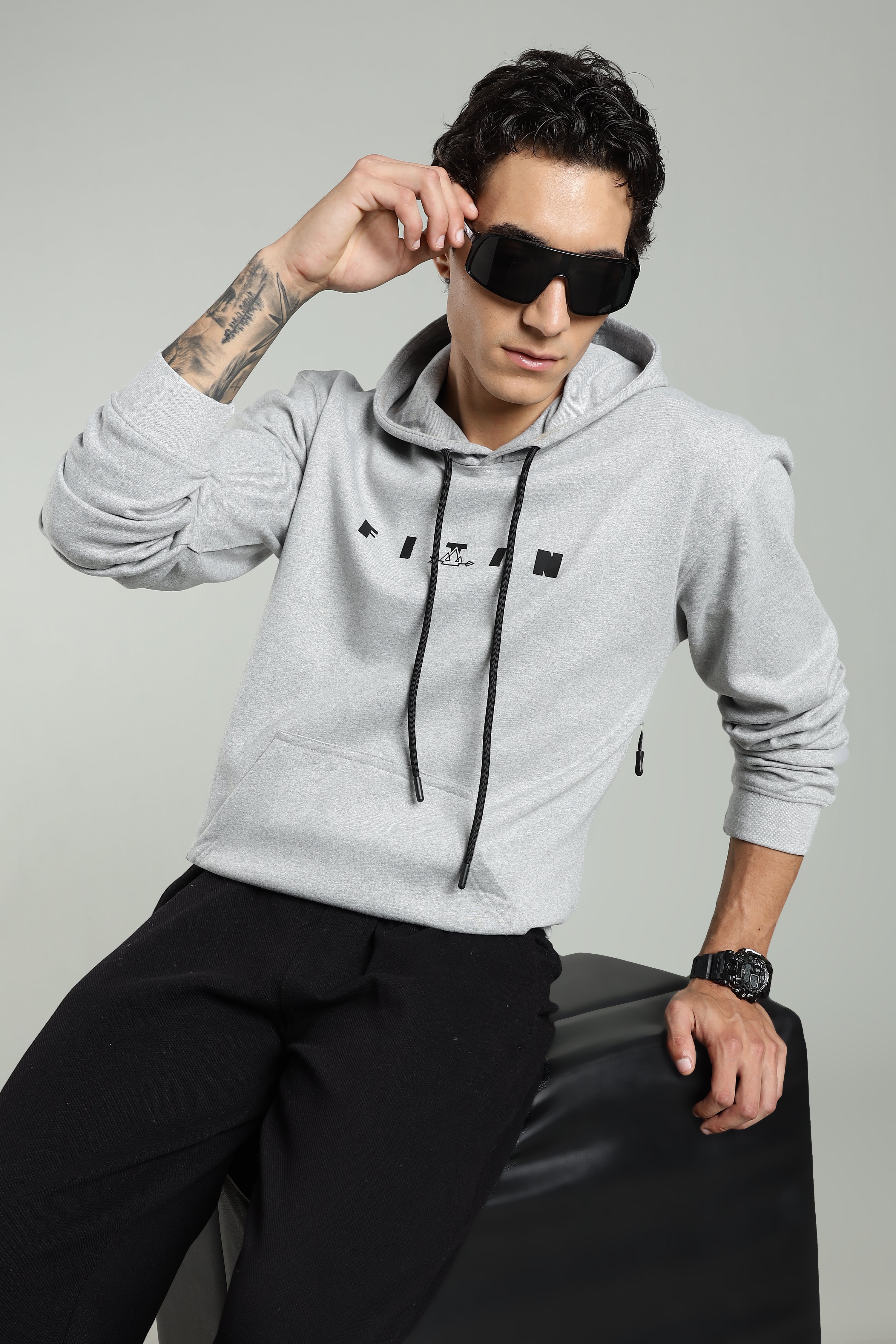 Grey Men’s All-Season Vent Zip Hoodie