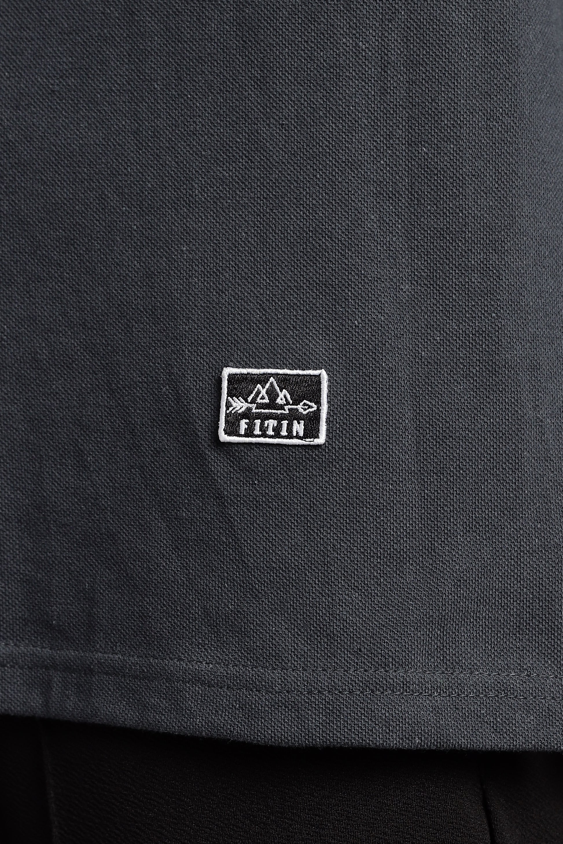 Grey Raglan Old Money Polo - PR