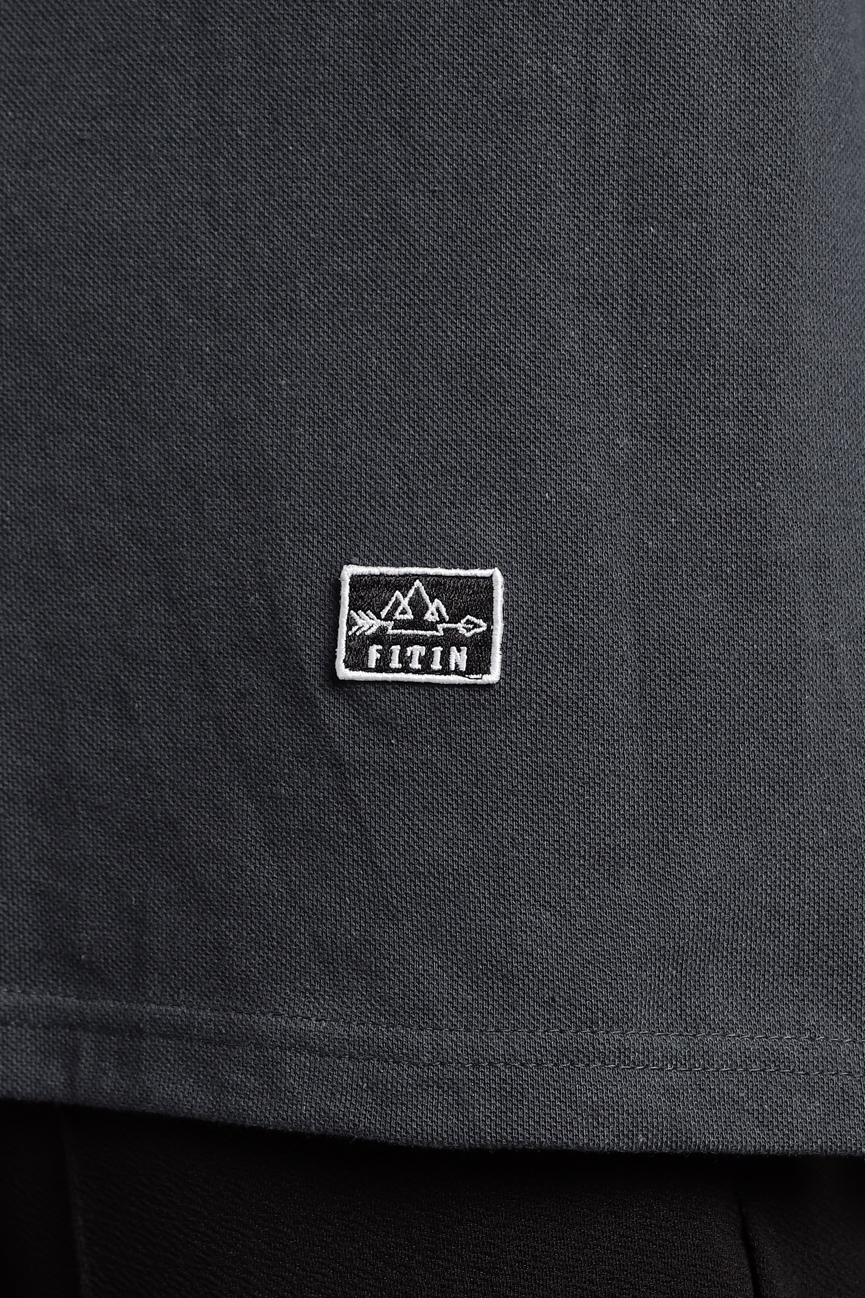 Grey Raglan Old Money Polo - PR
