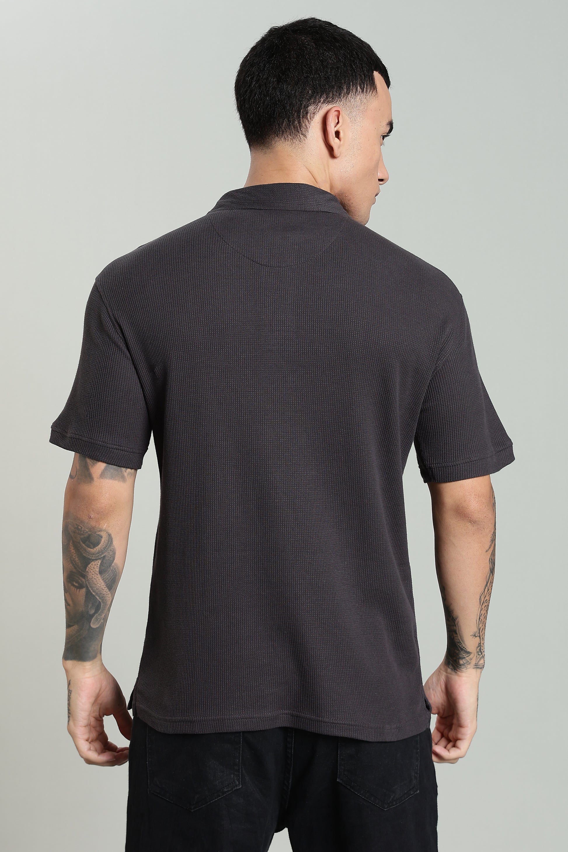 Gunmetal Grey Old Money Polo - PR