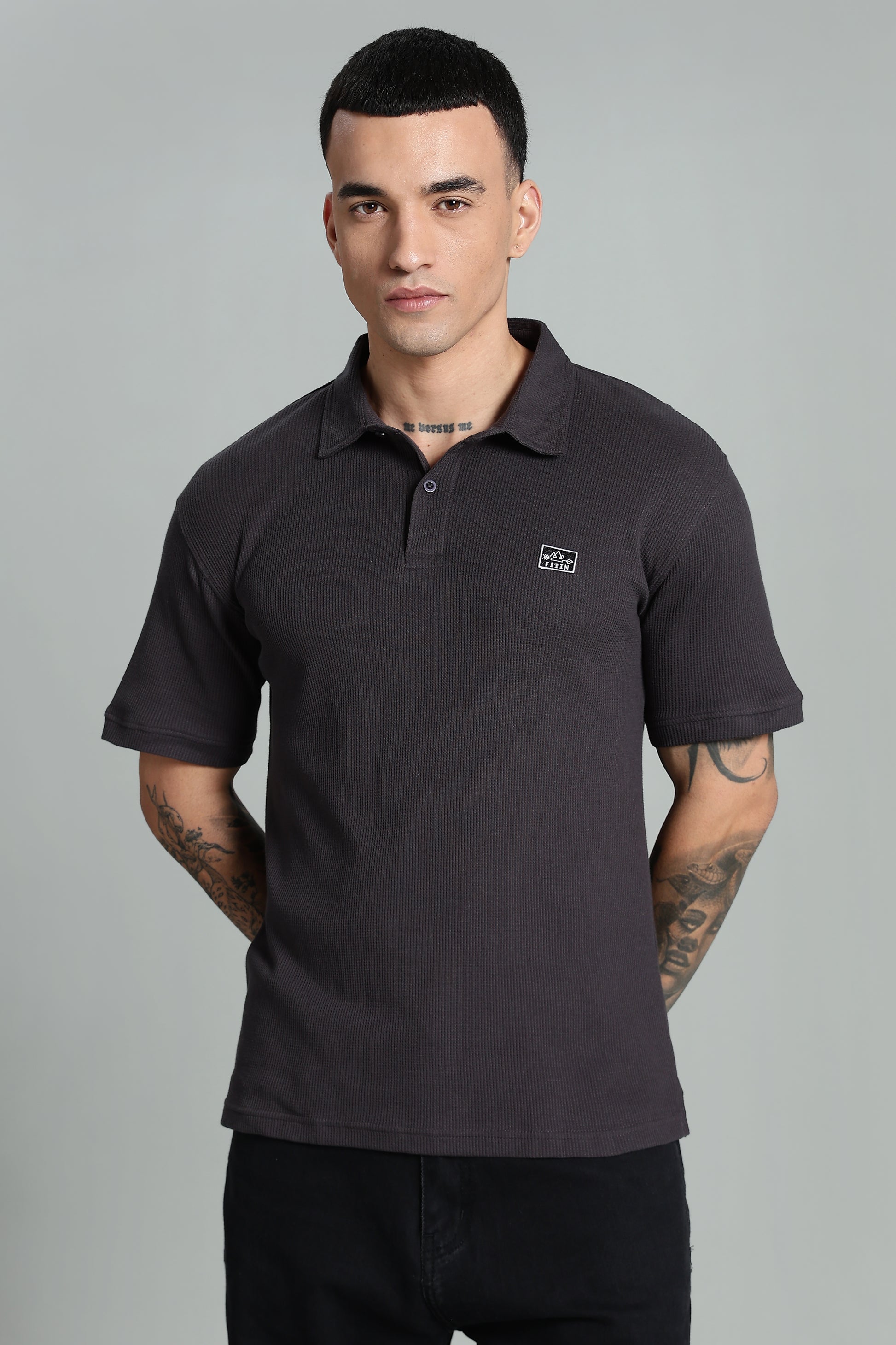 Gunmetal Grey Old Money Polo - PR