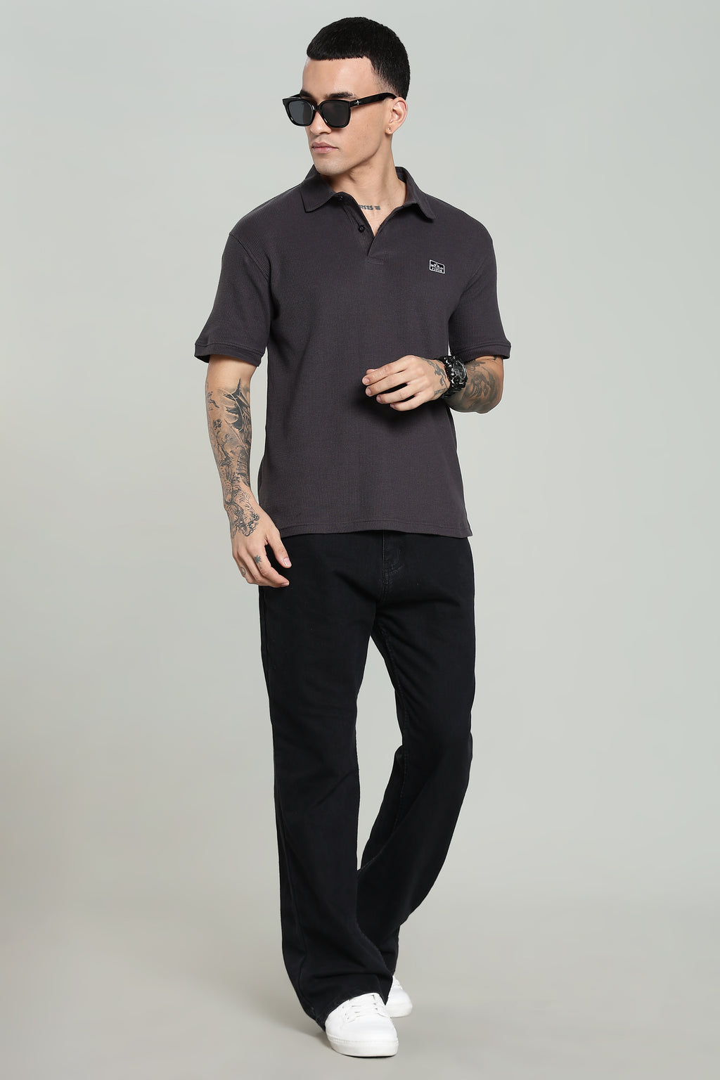 Gunmetal Grey Old Money Polo - PR