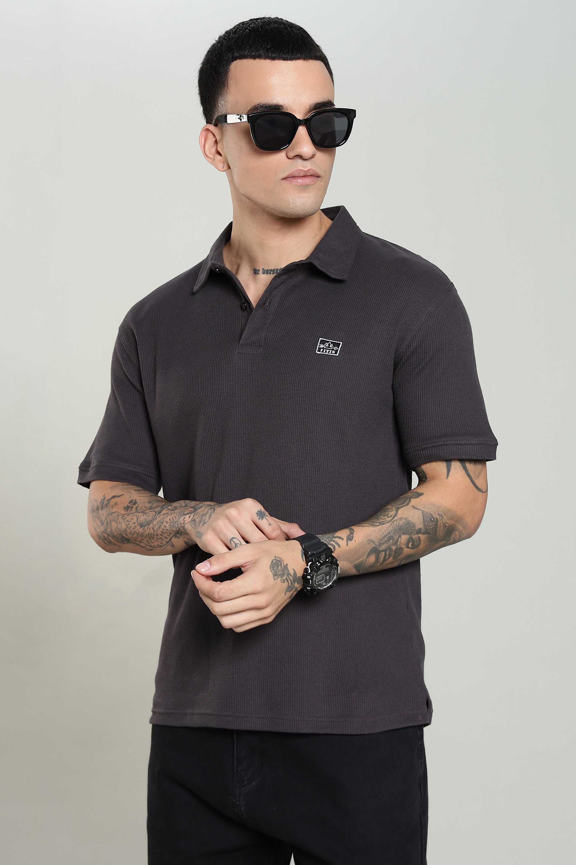 Gunmetal Grey Old Money Polo - PR