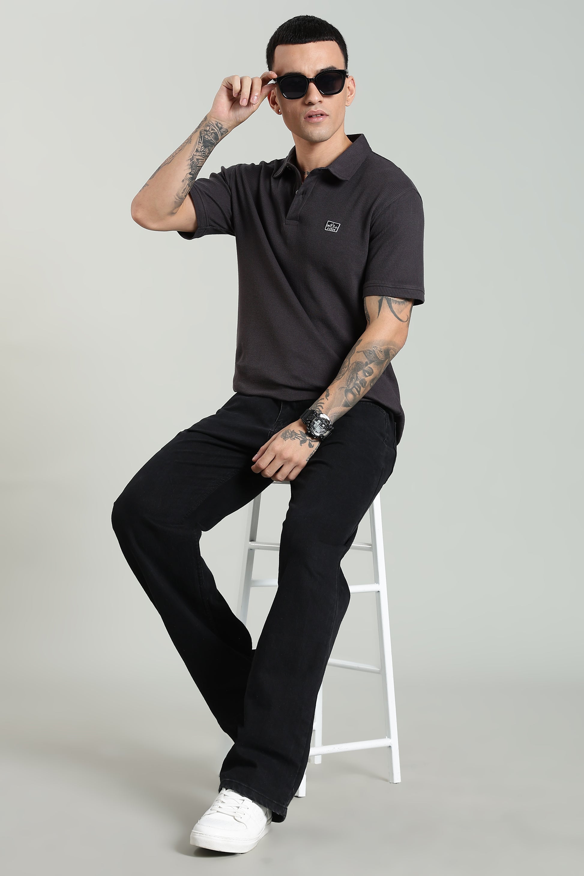 Gunmetal Grey Old Money Polo - PR