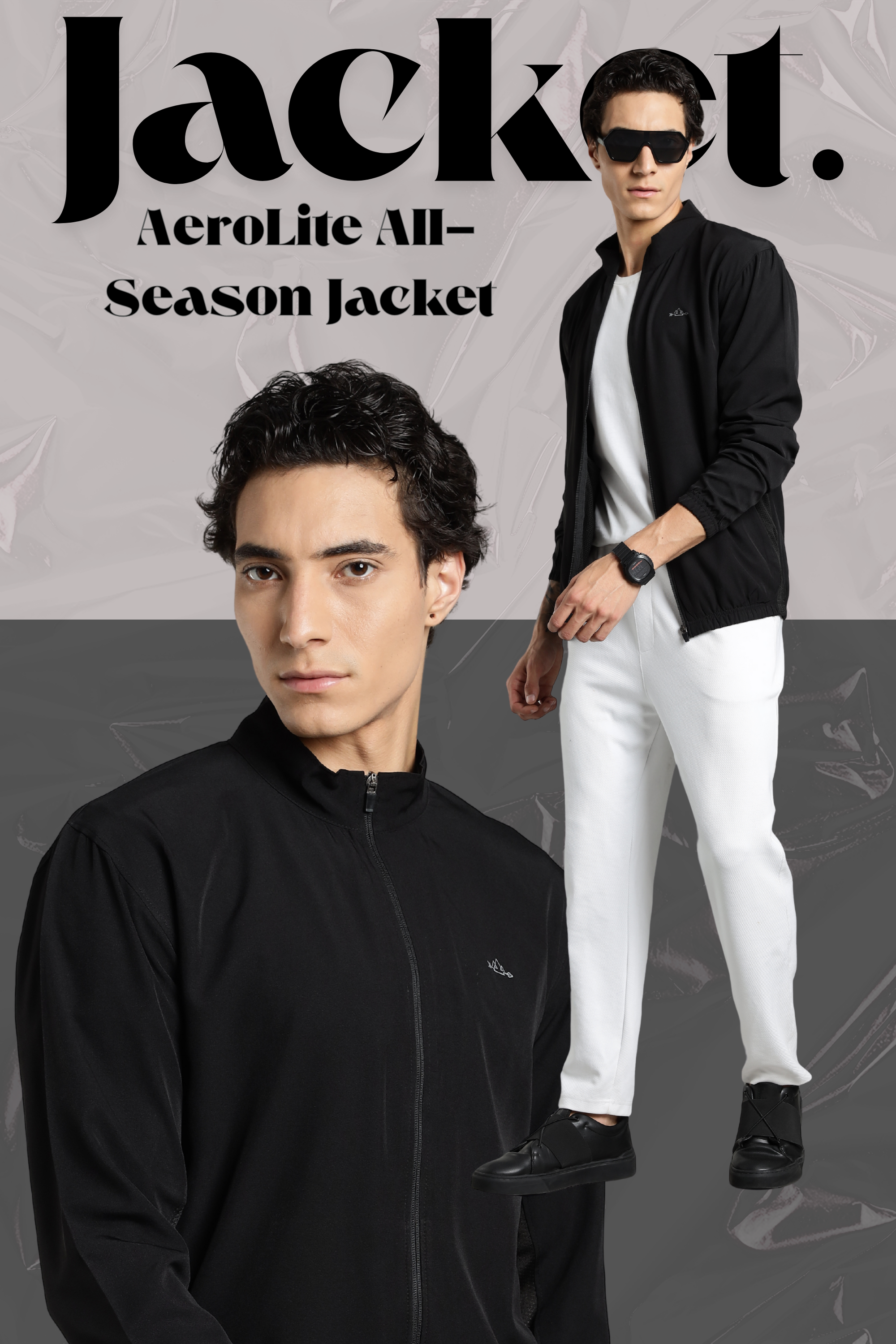 Black Men’s AeroLite All-Season Jacket