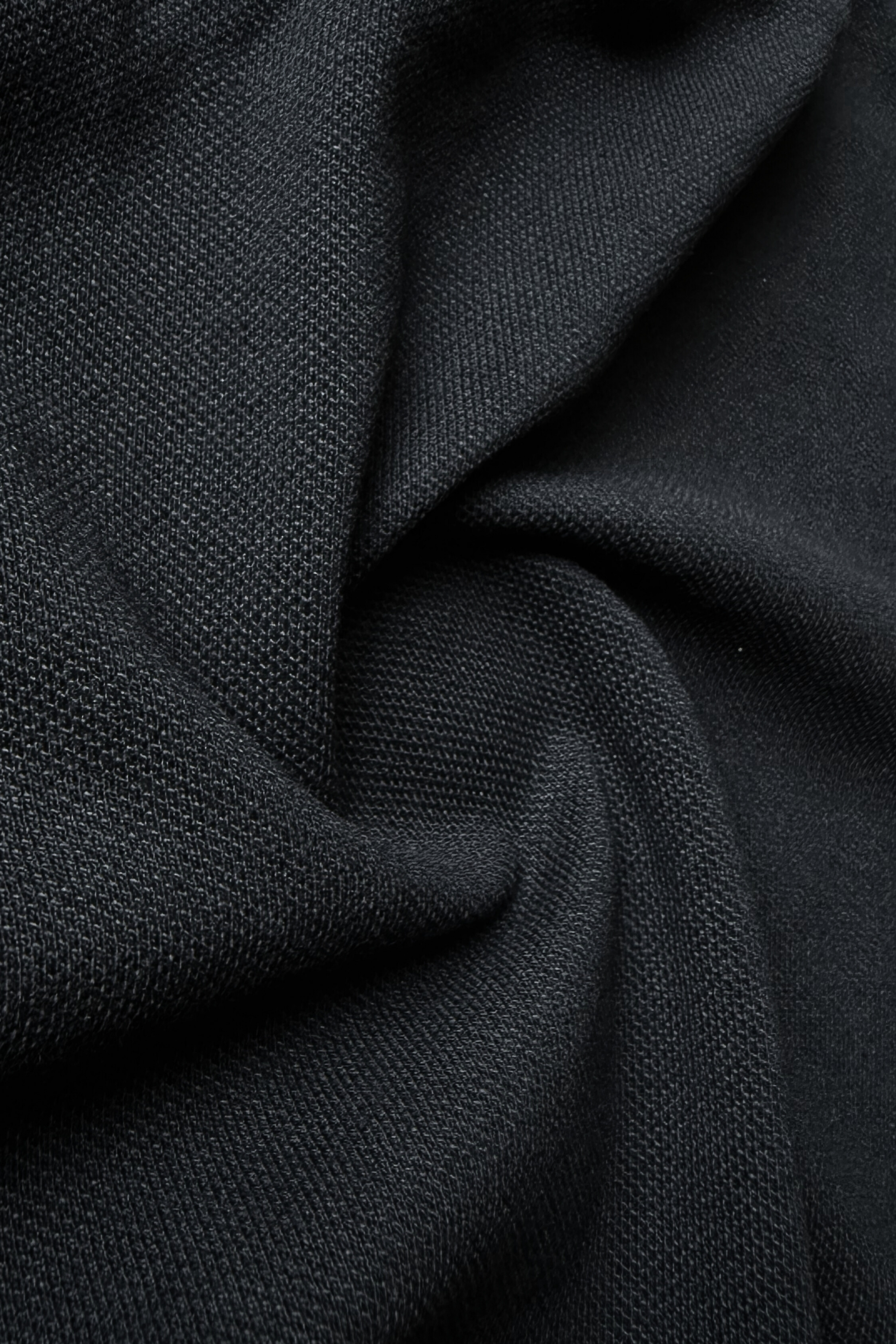 Graphite Melange Cotton Polo T-Shirt