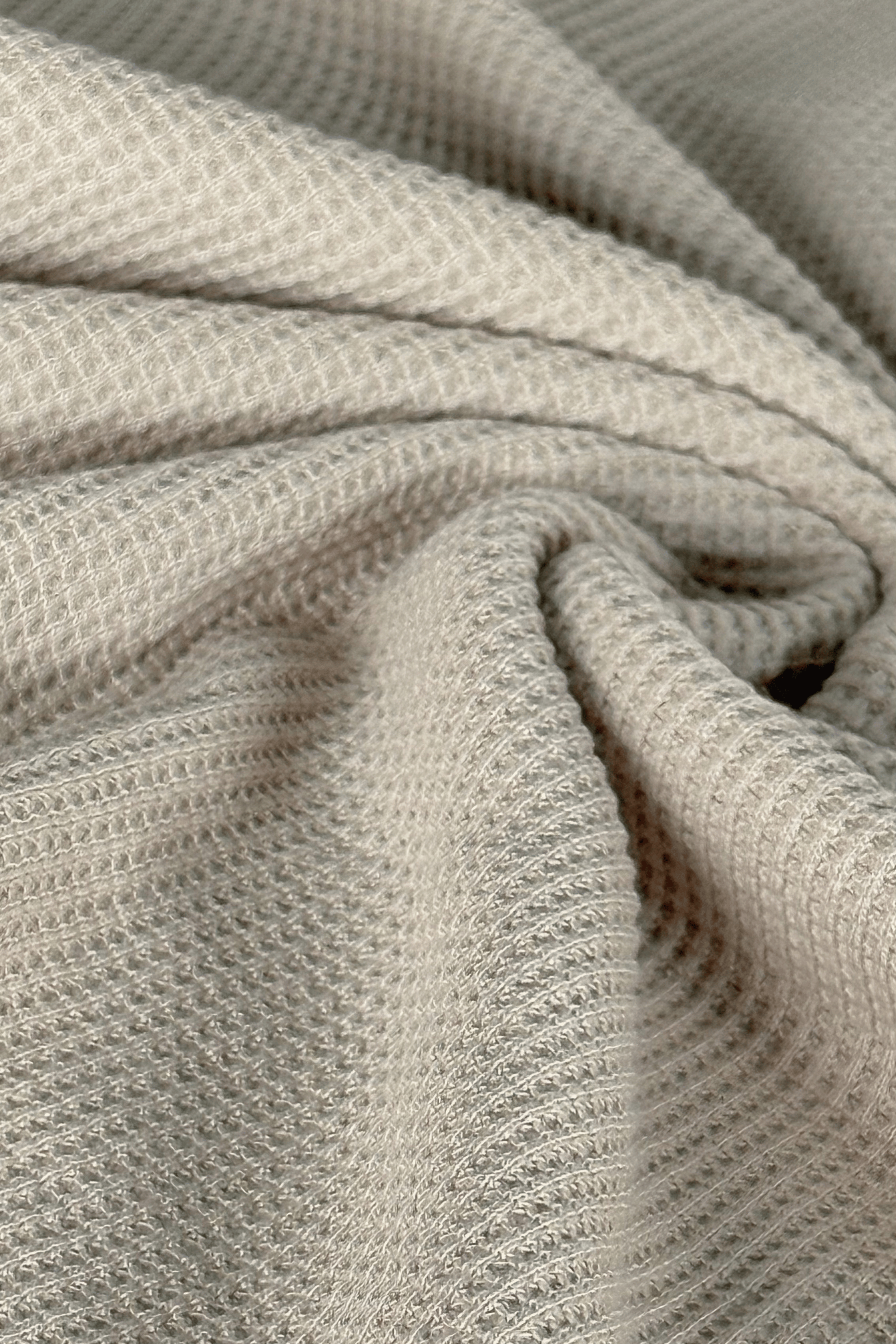 Beige Textured Full Sleeve Tee