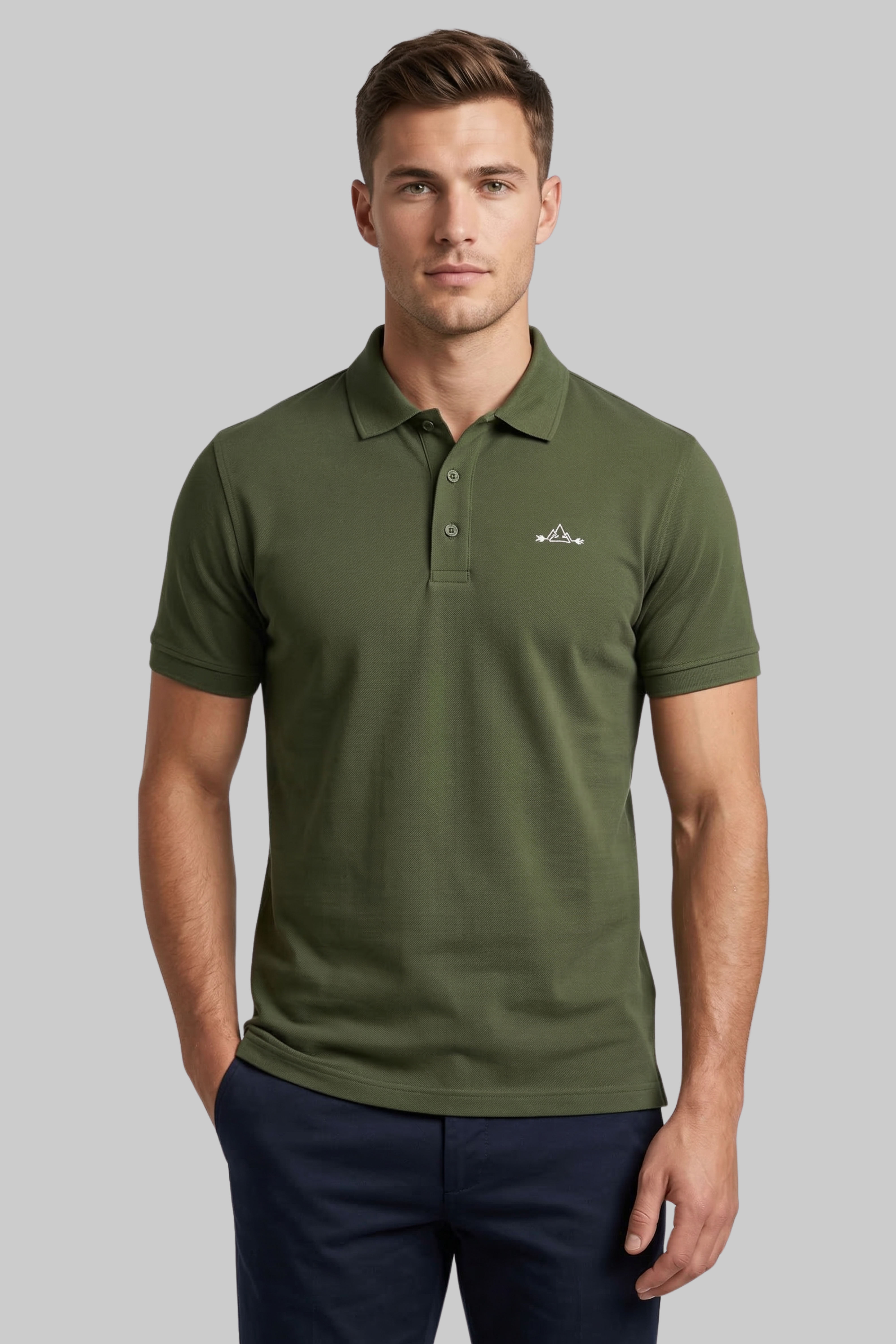 Bottle Green Daily Wear Polo T-Shirt