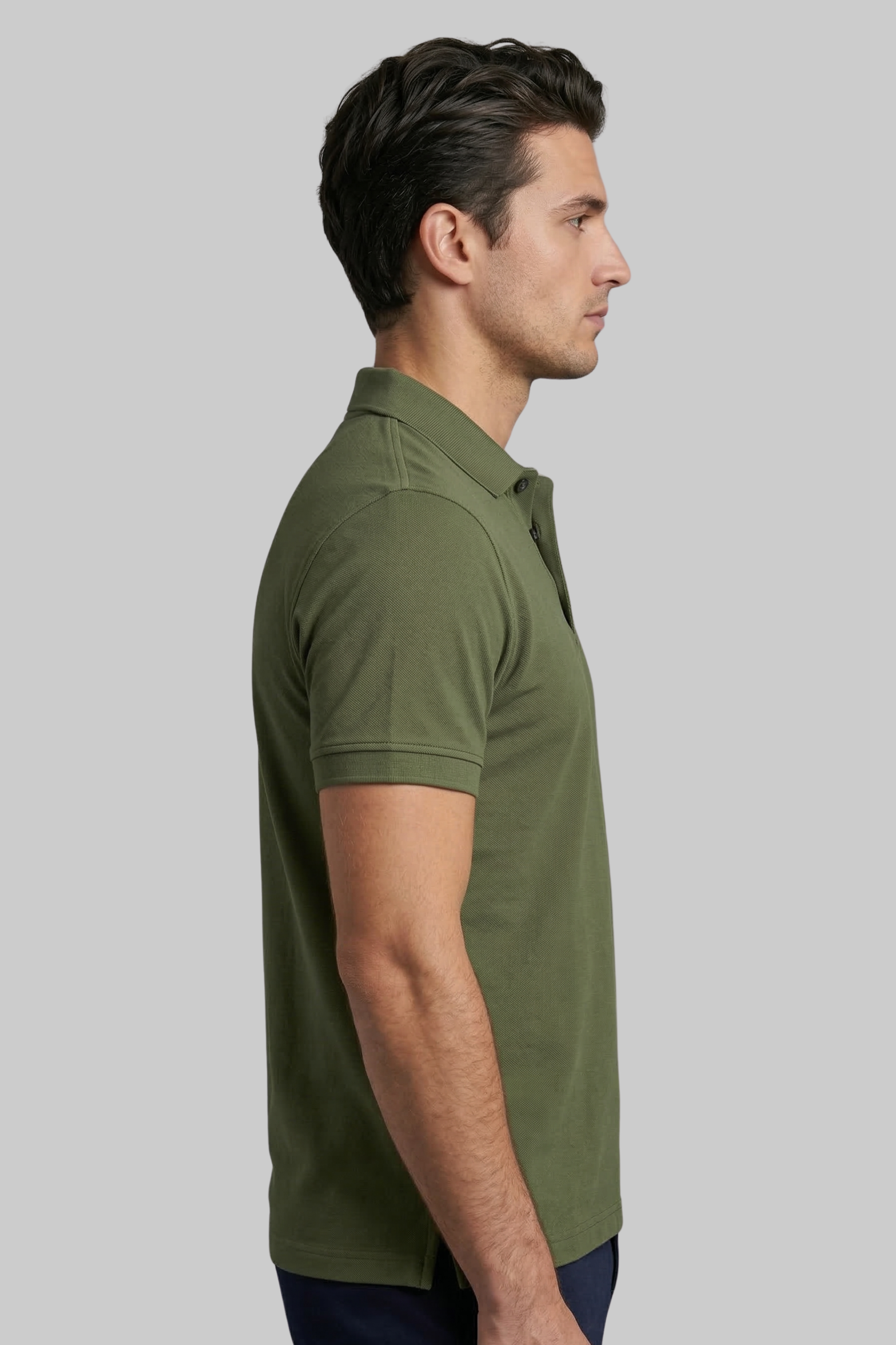 Bottle Green Daily Wear Polo T-Shirt