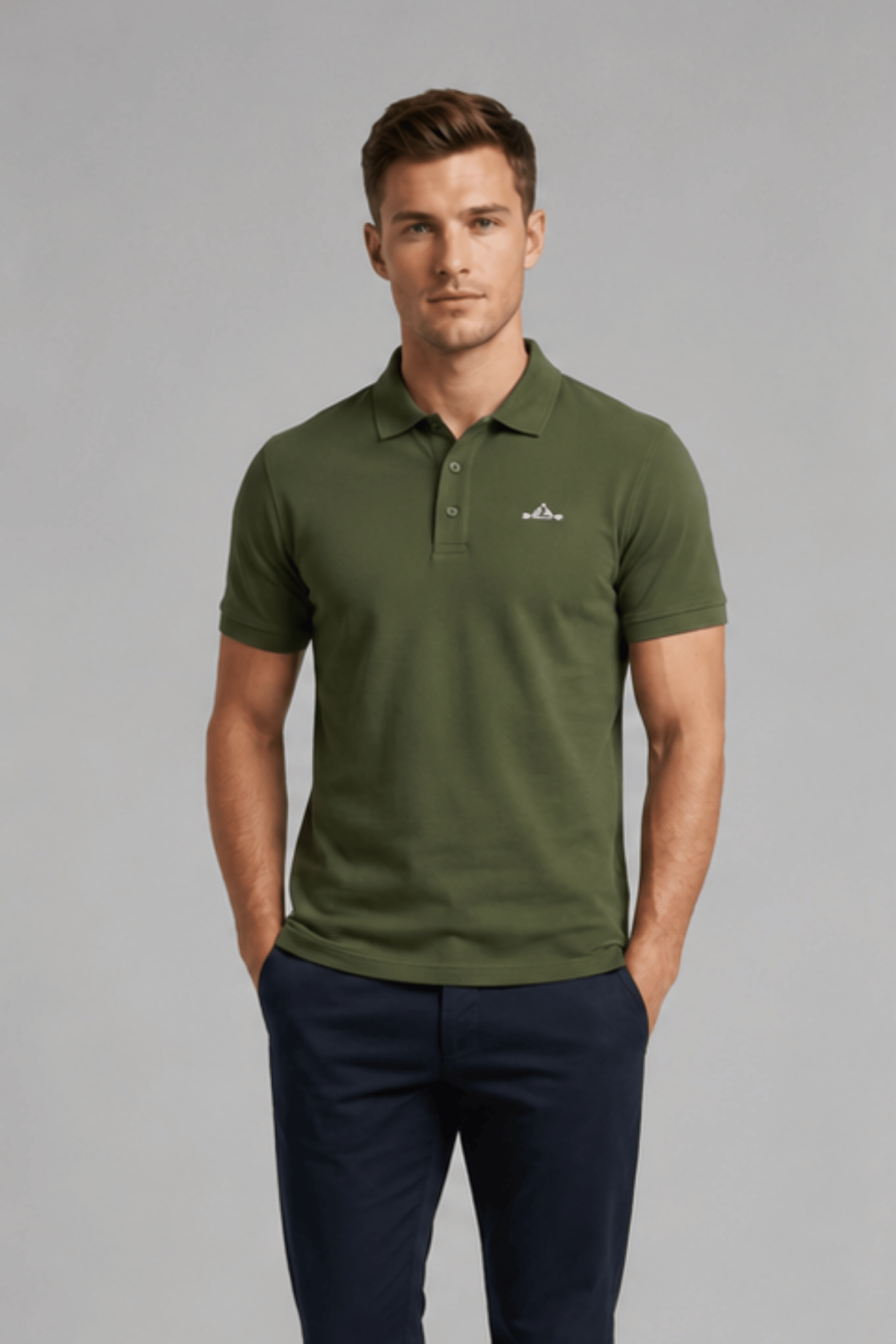 Bottle Green Daily Wear Polo T-Shirt