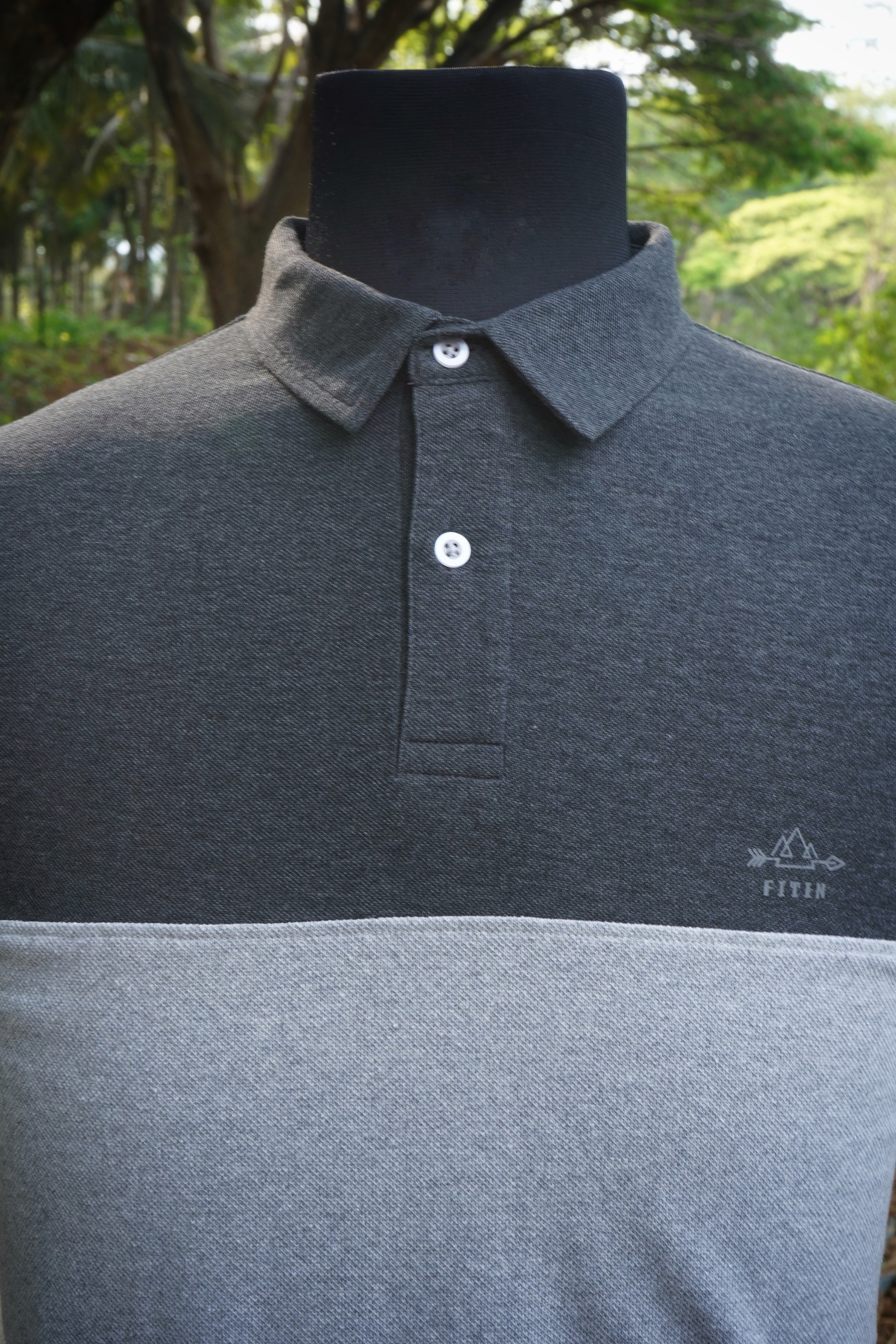 CS Grey Blend Cotton Polo T-Shirt