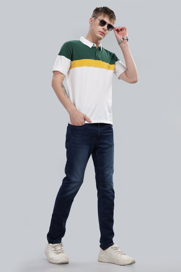 C&S White Polo Pure Cotton