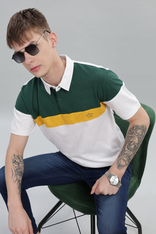 C&S White Polo Pure Cotton