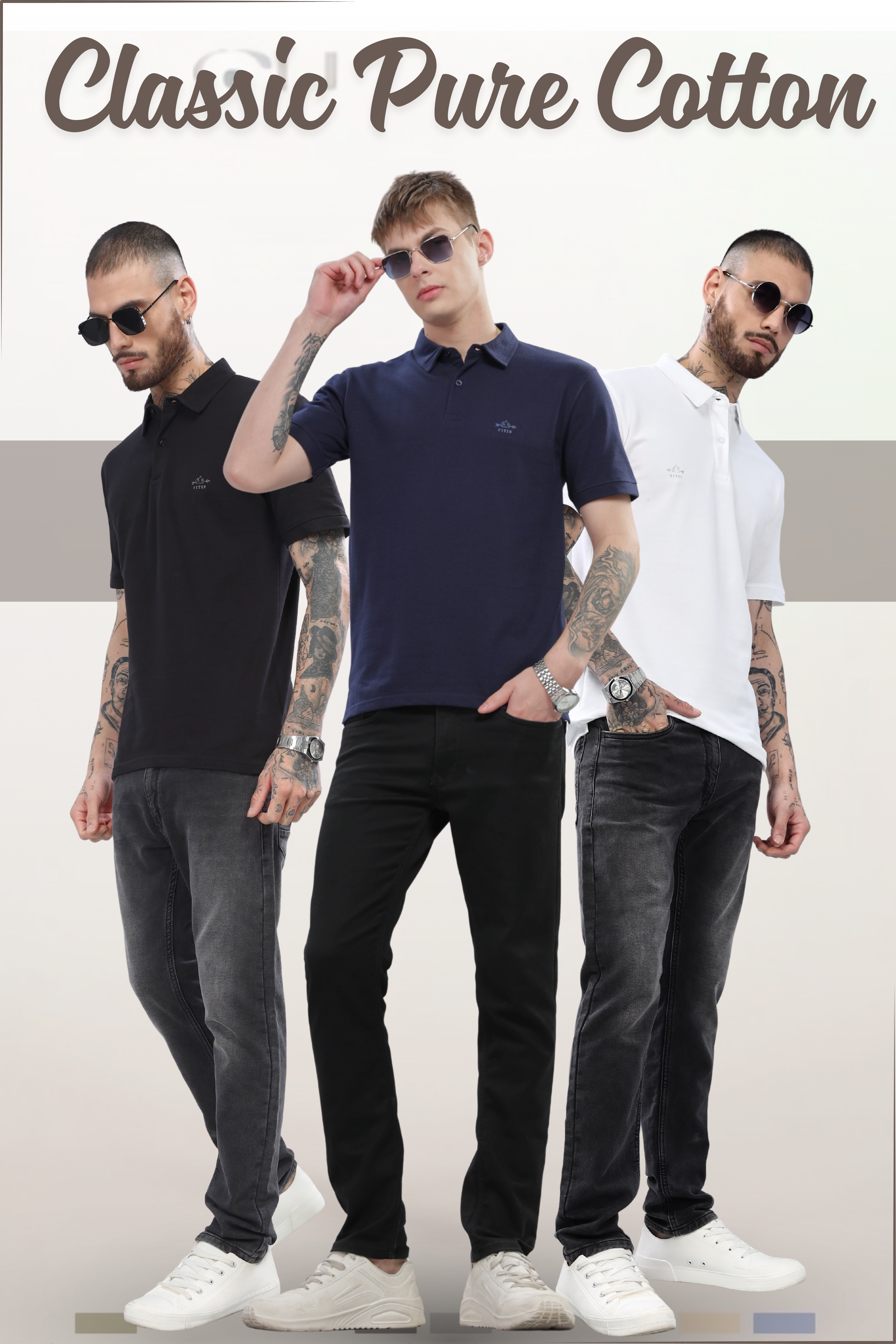 Classic Pure Cotton Combo (Pack of 3)