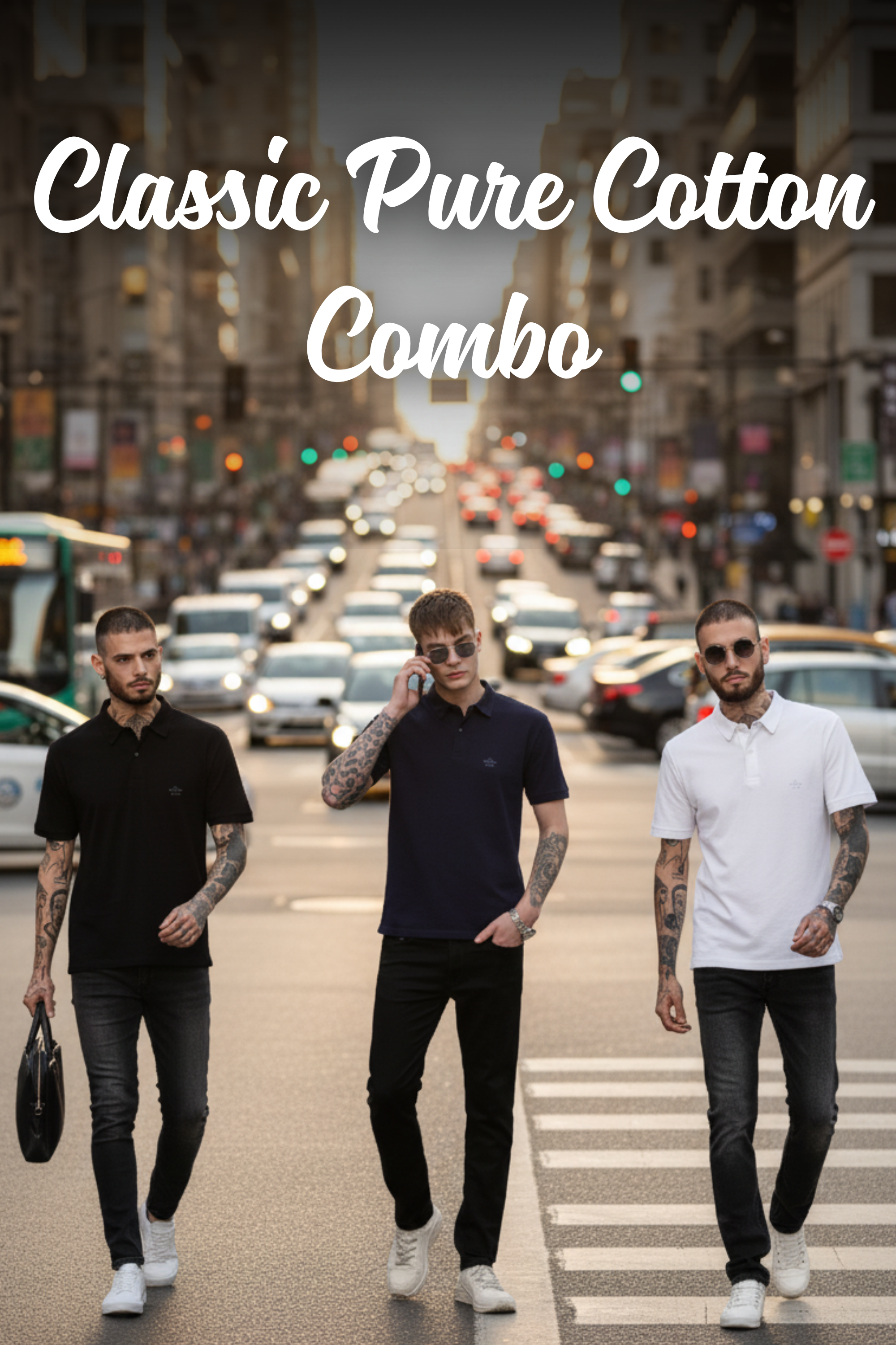 Classic Pure Cotton Combo (Pack of 3)
