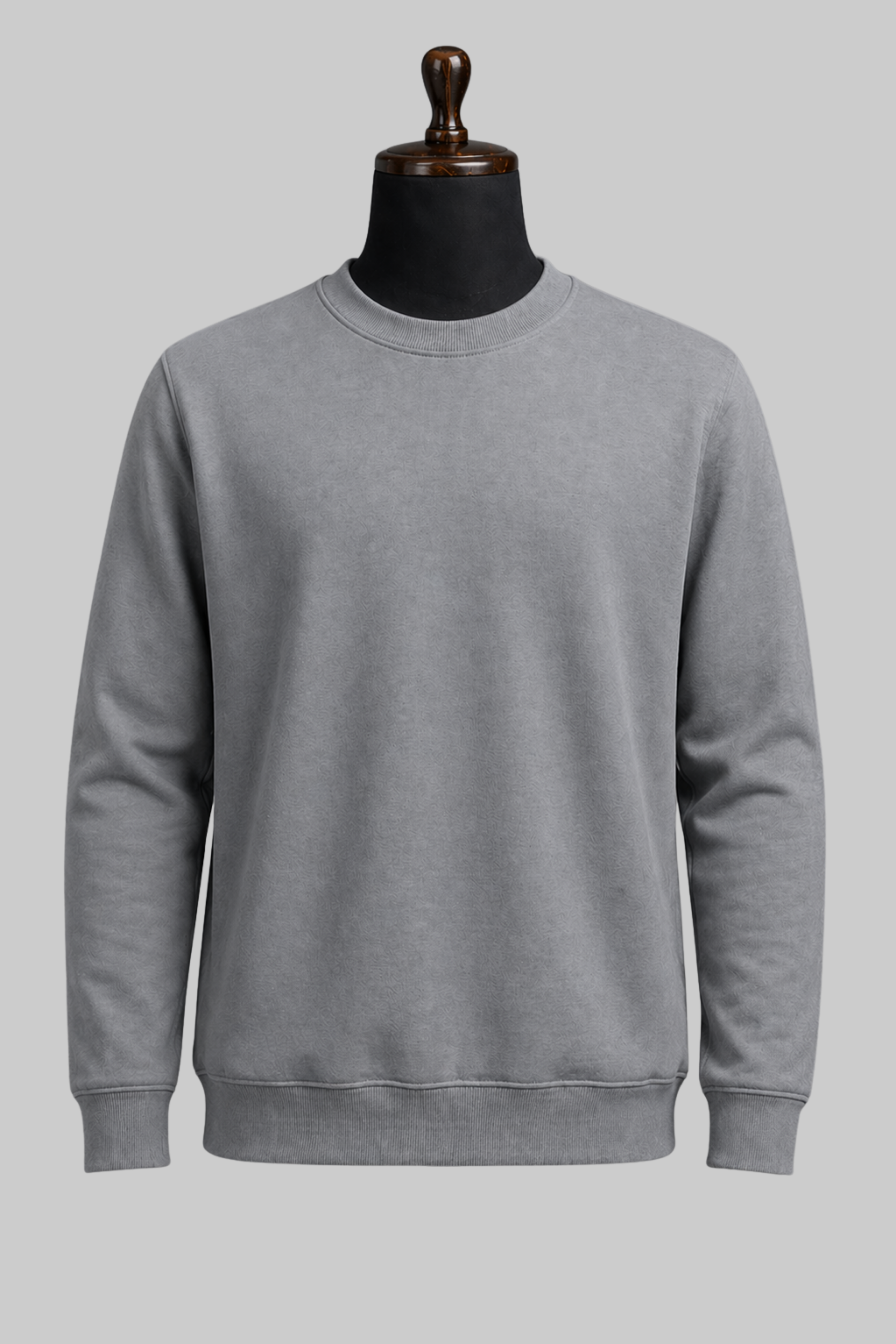 Dark Grey Solid Sweatshirt