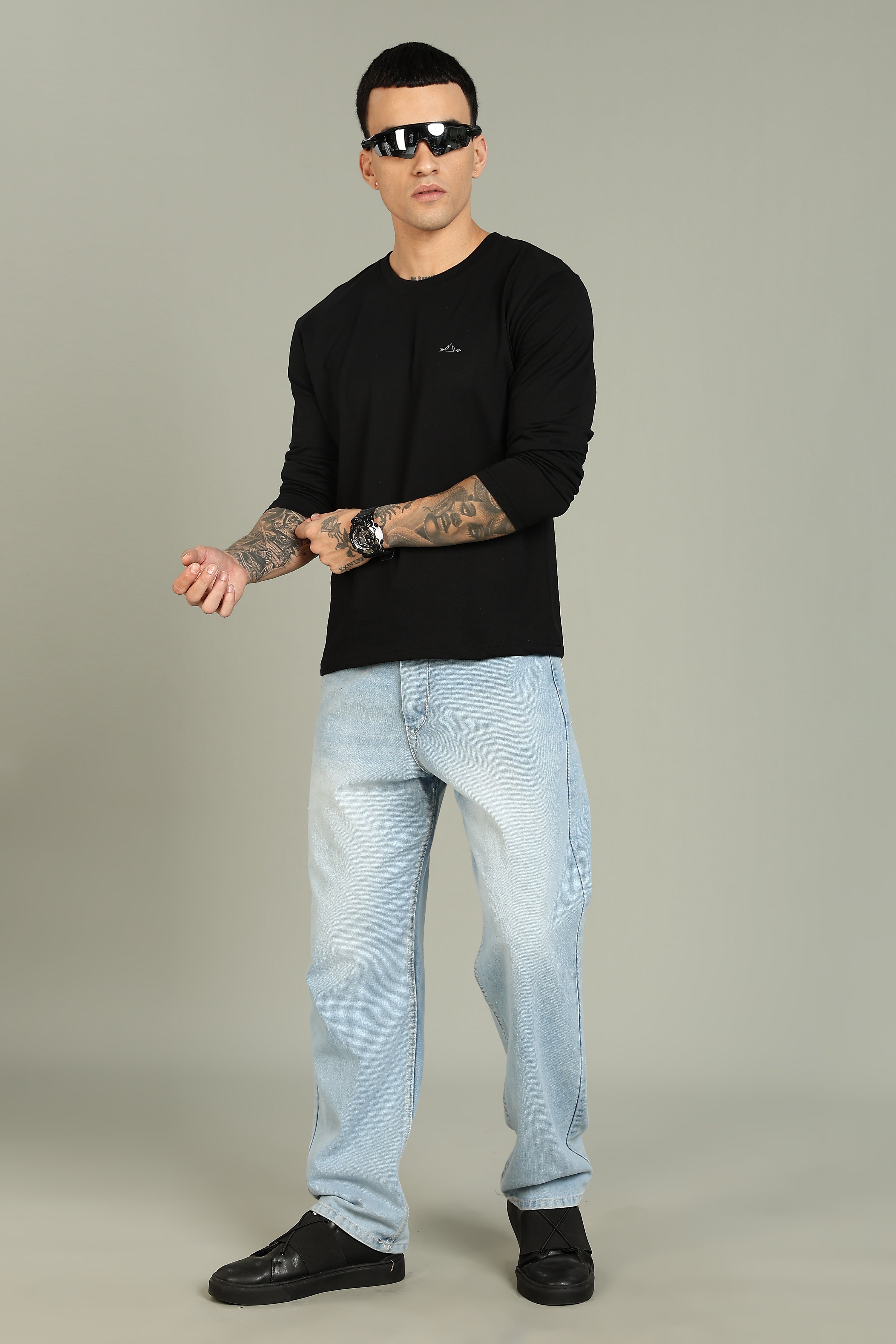 Plain Black Full Sleeve Tee