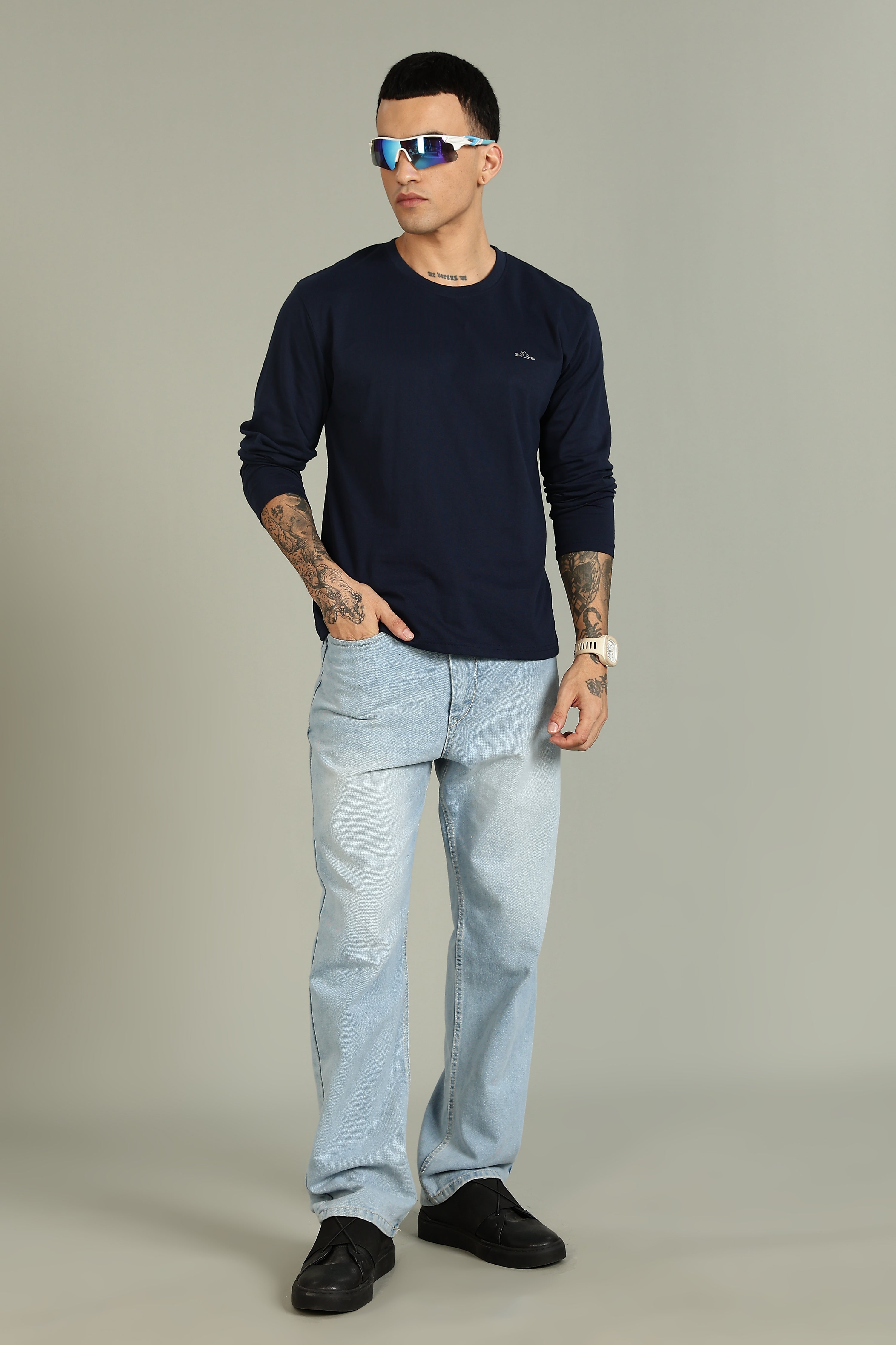 Classic Plain full sleeve tees - FS (Pack of 2)