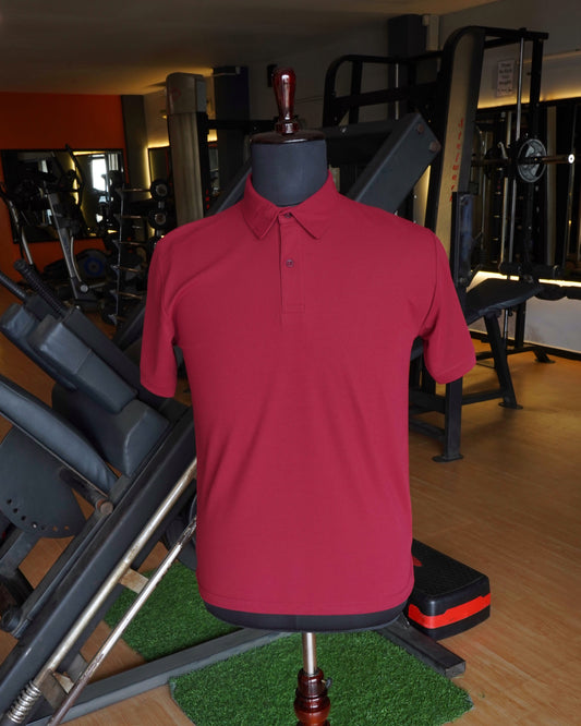Maroon colour – Athlete Polo