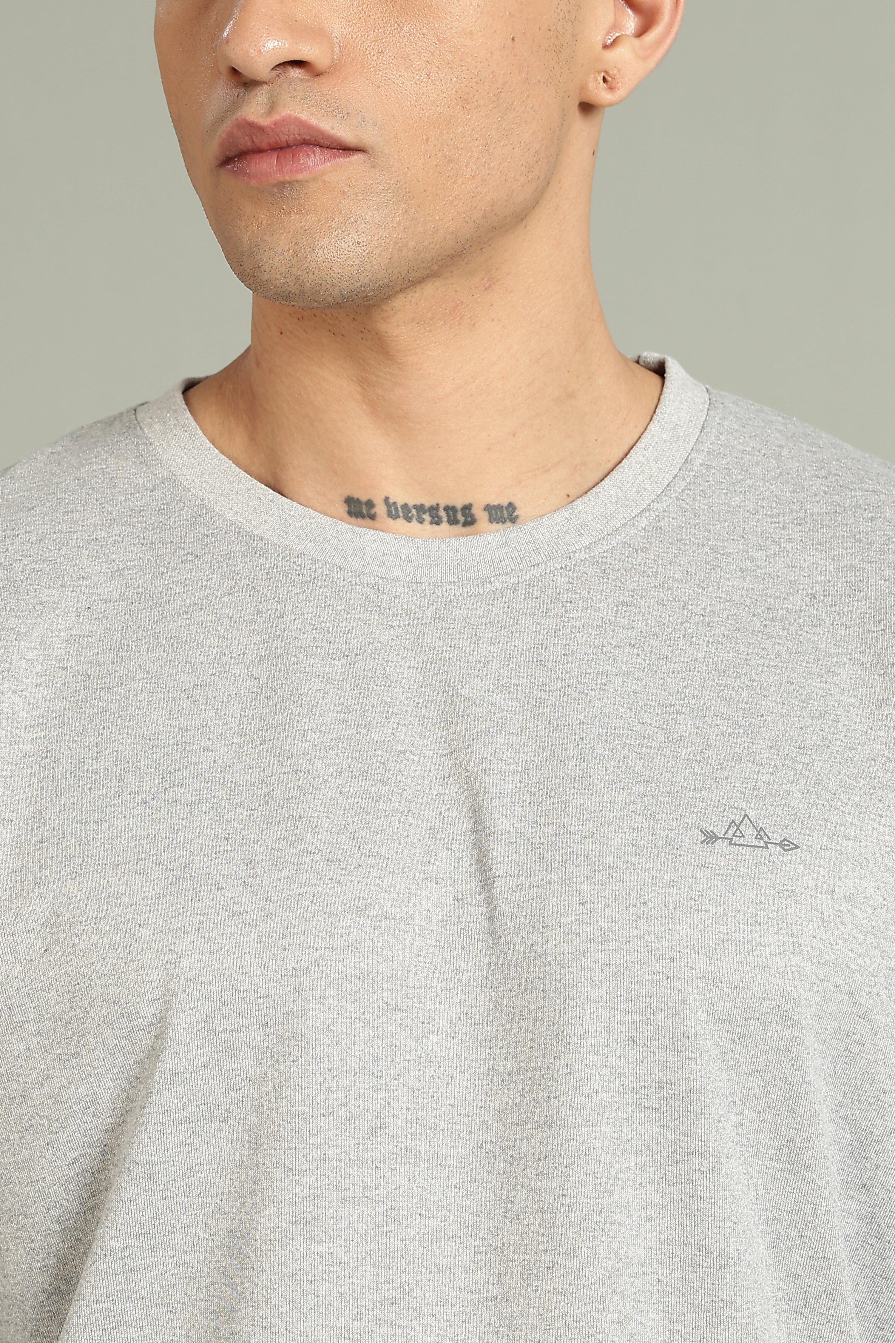 Plain Grey Full Sleeve Tee