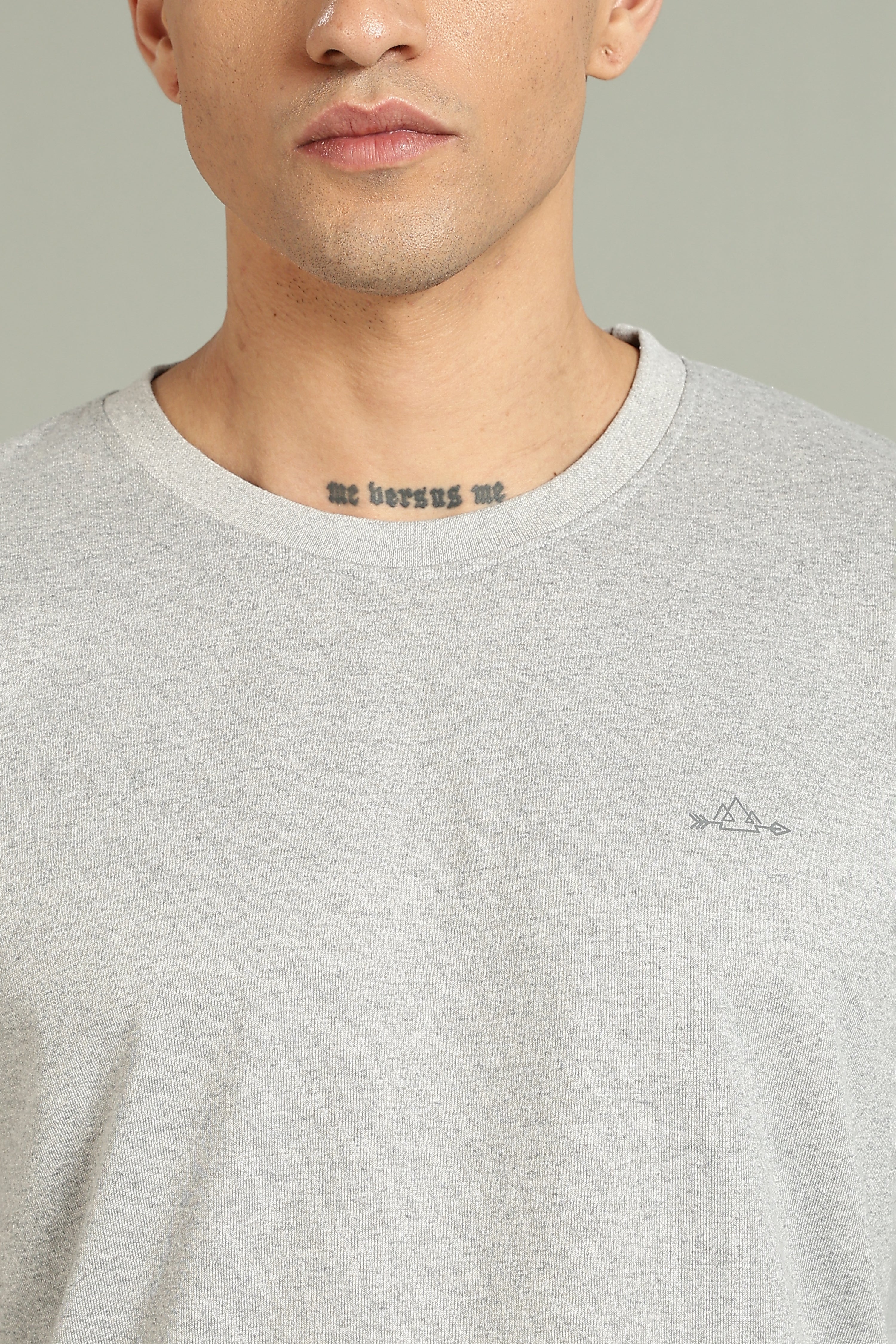 Plain Grey Full Sleeve Tee