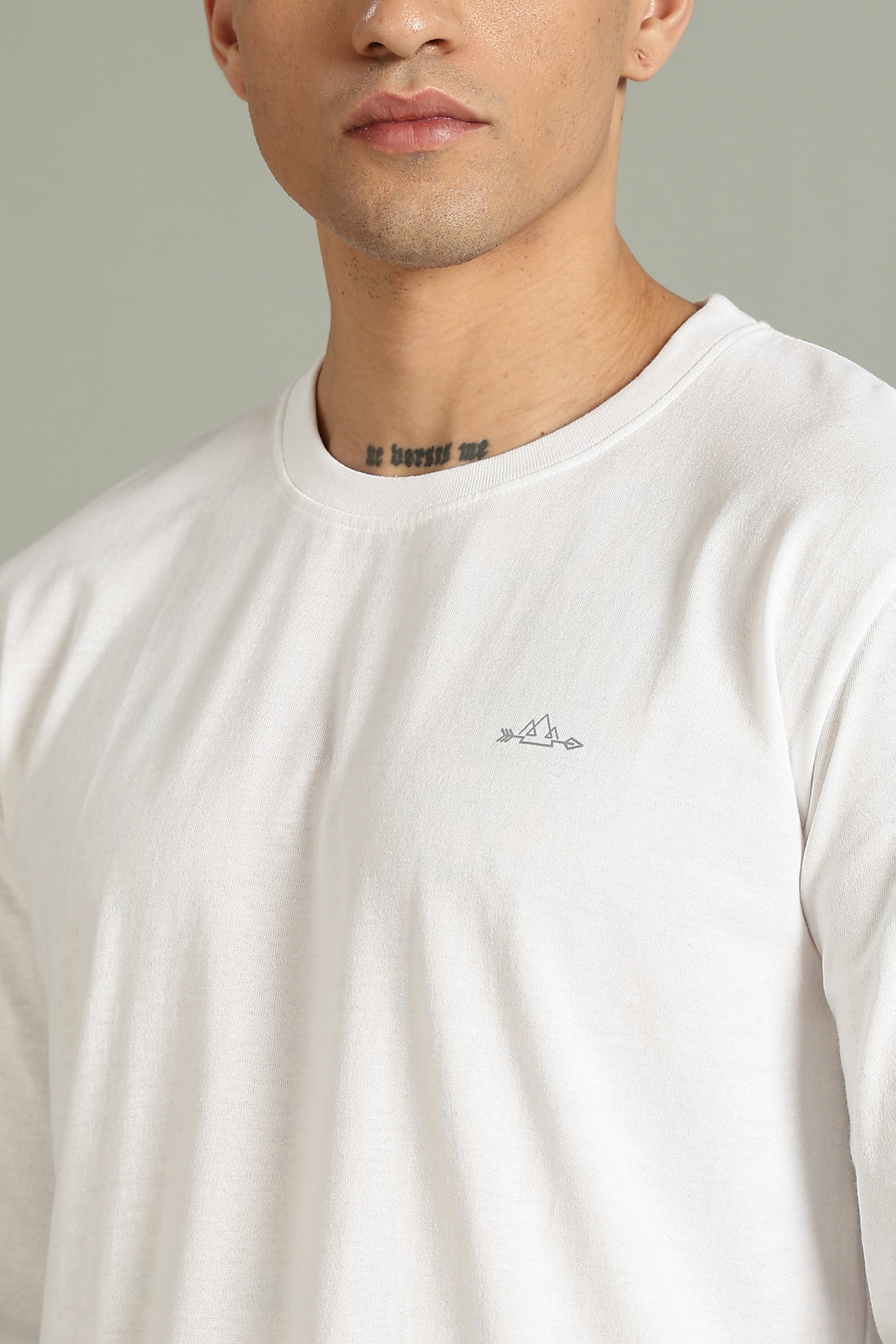 Plain White Full Sleeve Tee