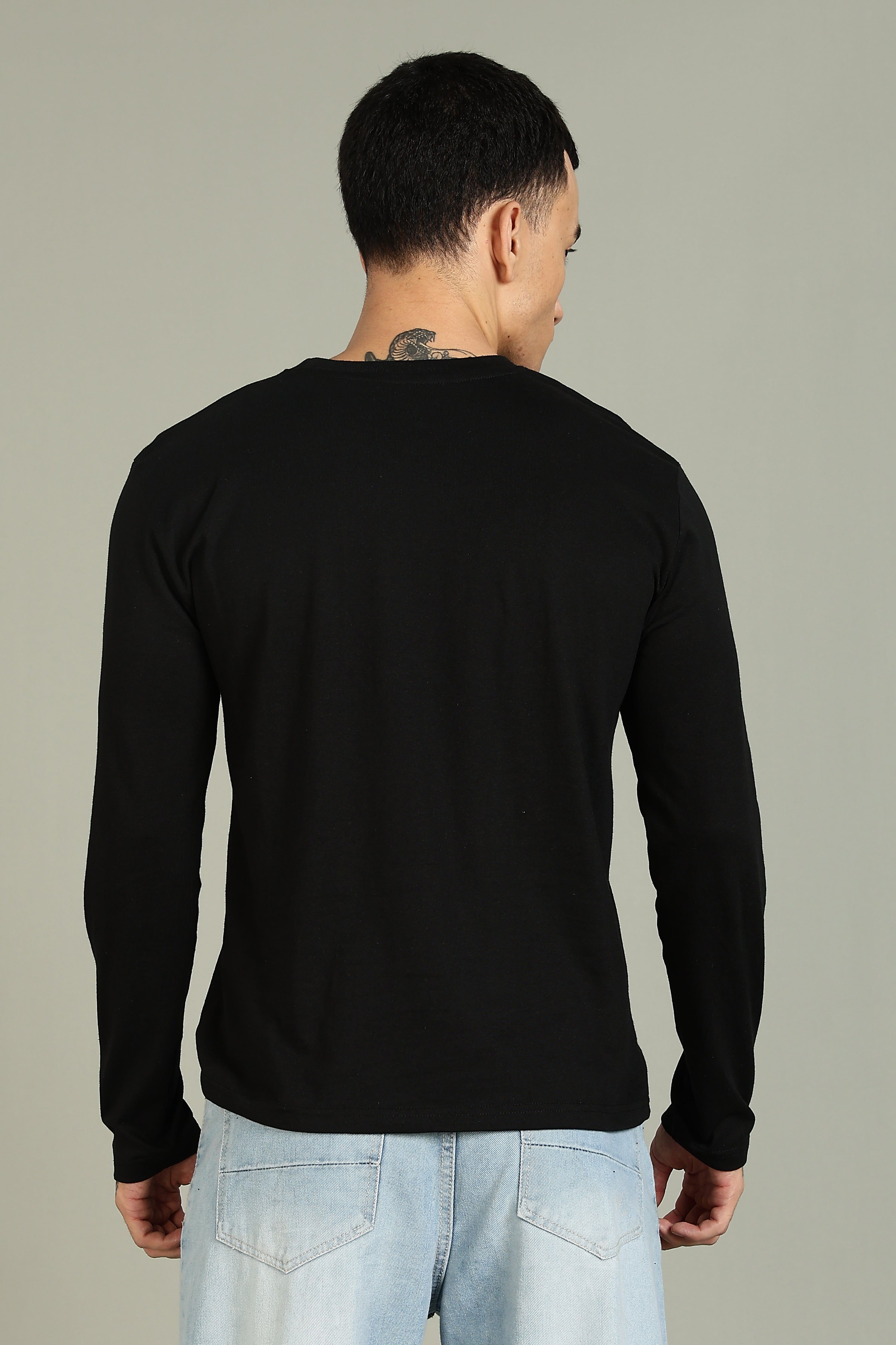 Plain Black Full Sleeve Tee