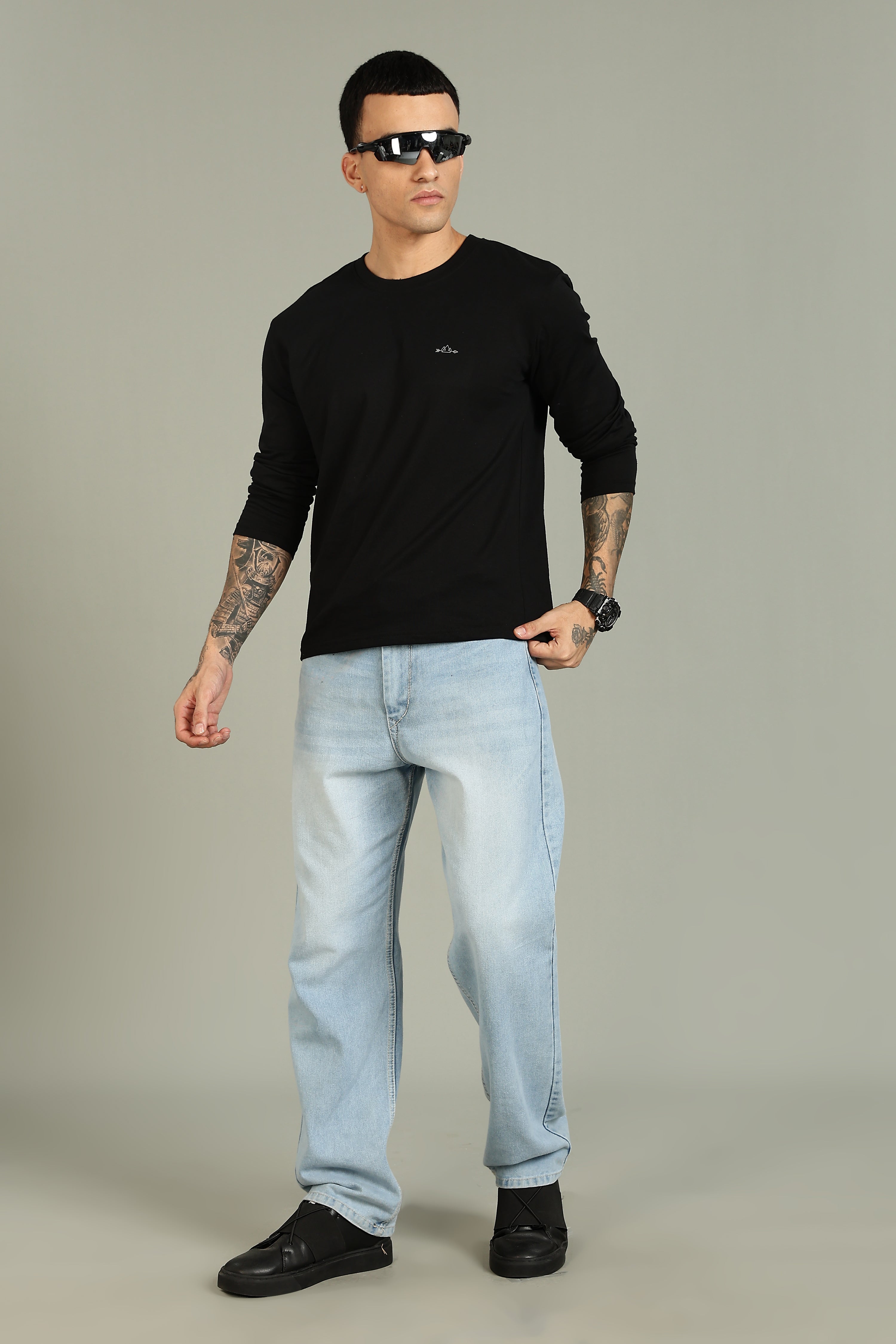 Plain Black Full Sleeve Tee