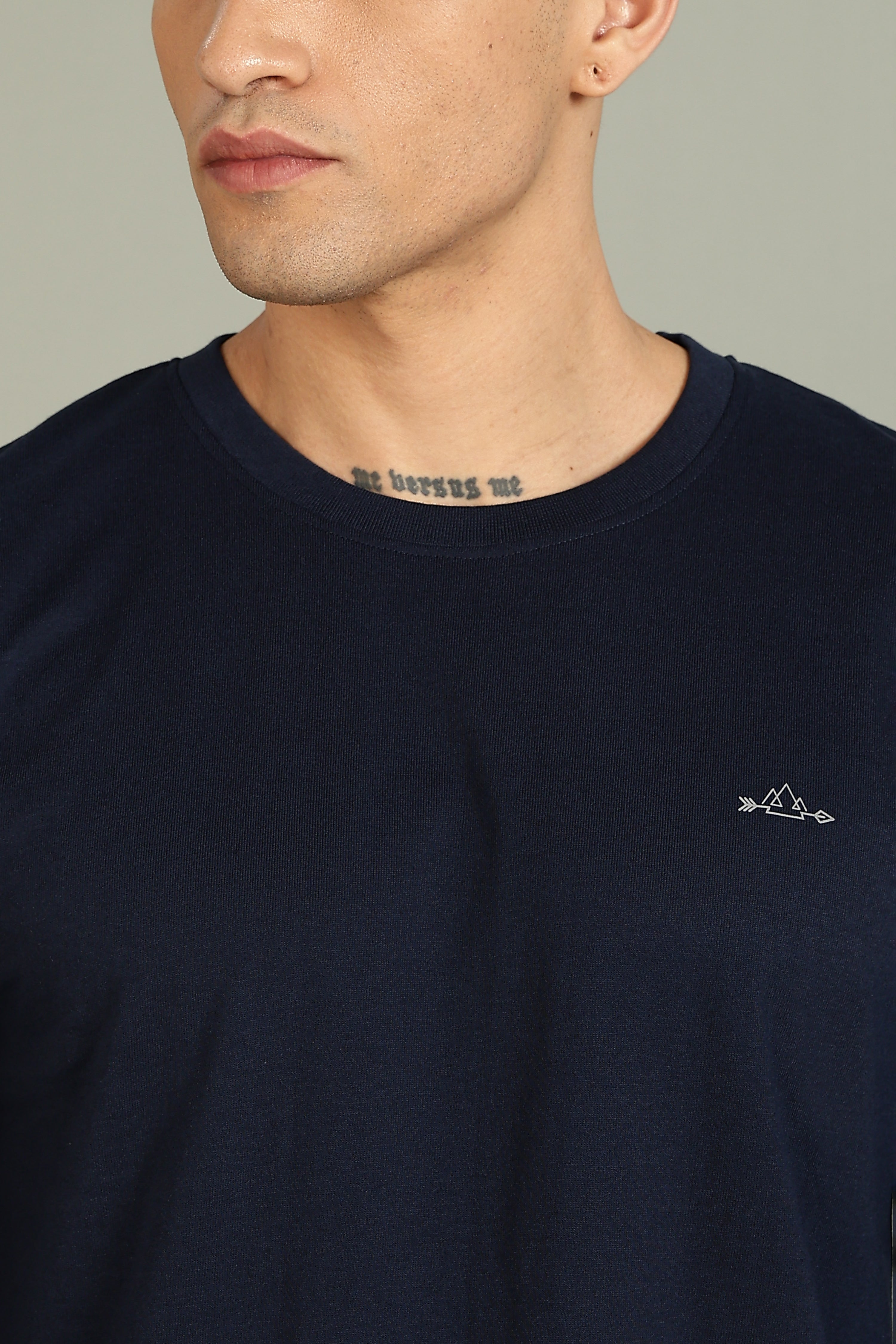 Plain Navy Full Sleeve Tee